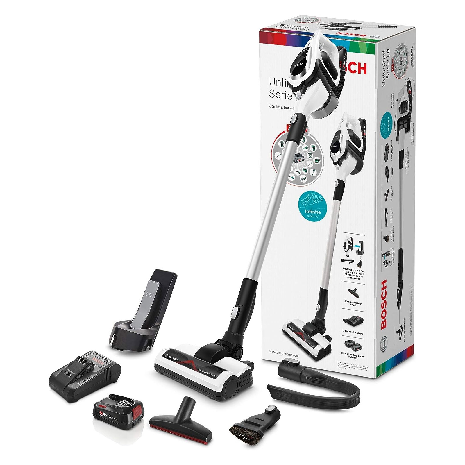 Bosch Home and Garden, Kabellos, Serie 8 BBS812PCK