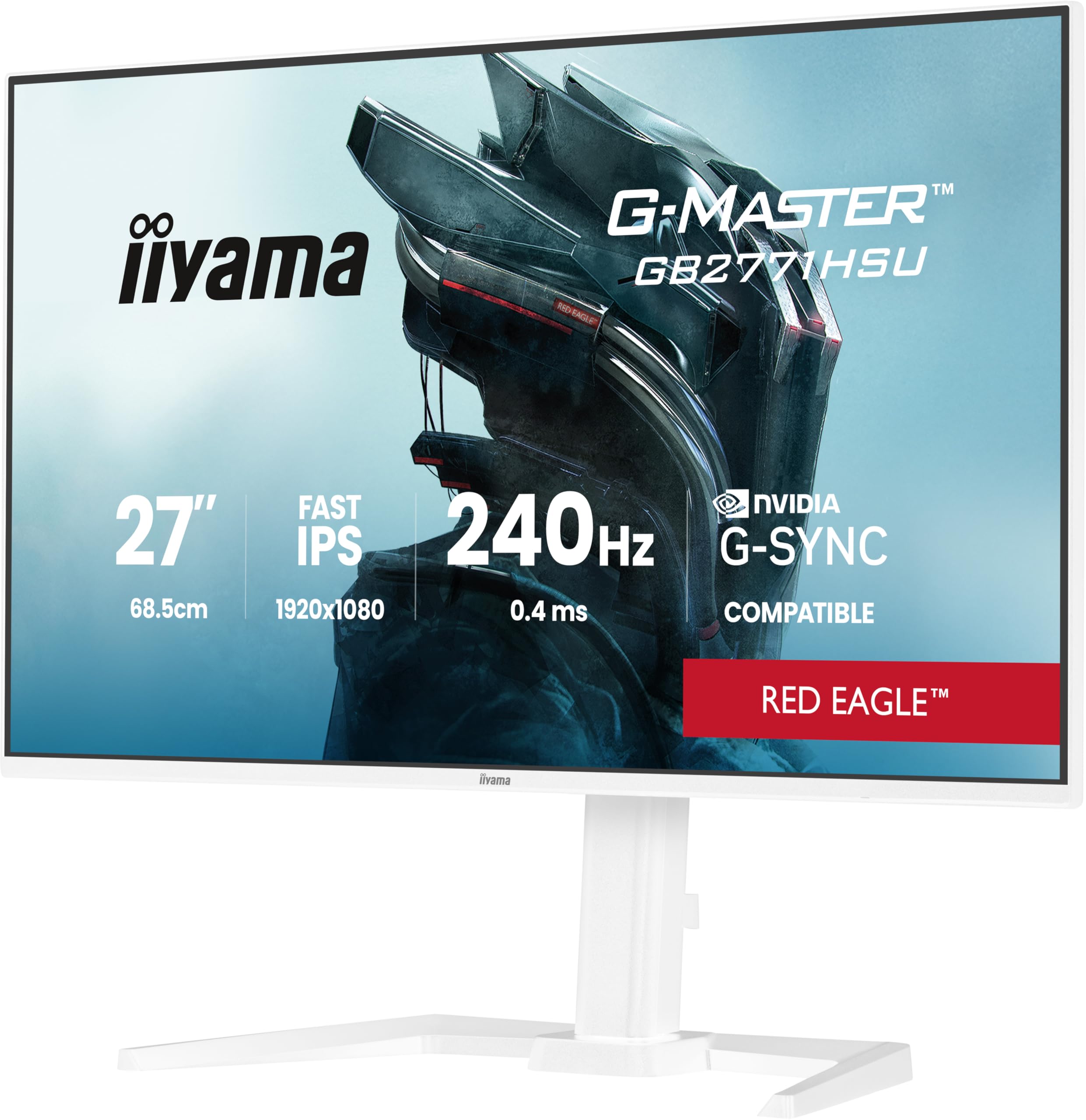 iiyama G-Master Red Eagle GB2771HSU-W1 27" Monitor Full HD Fast IPS 240Hz 0,4 ms
