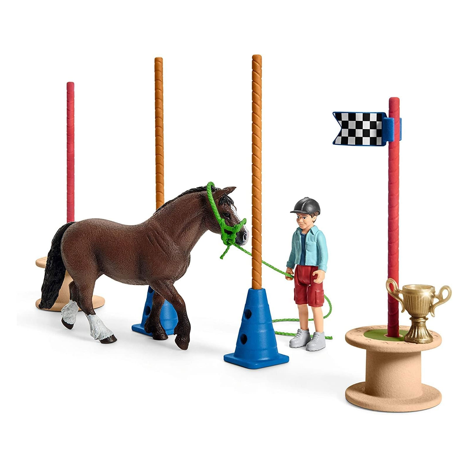 Schleich Pony Agility Rennen Spielfiguren-Set (42482)