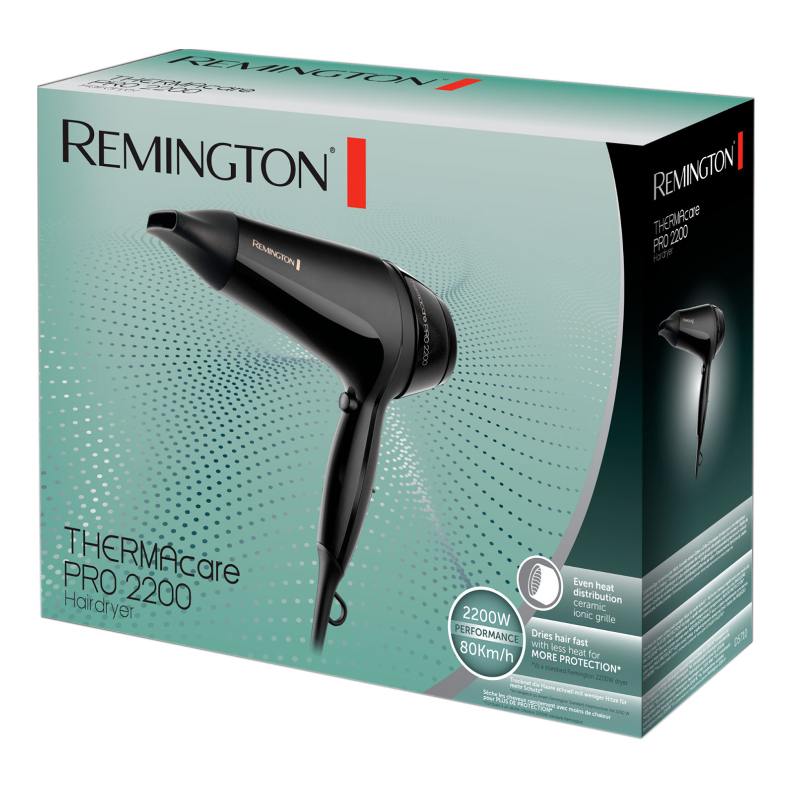 Remington D 5710 THERMAcare Pro 2200 Haartrockner schwarz