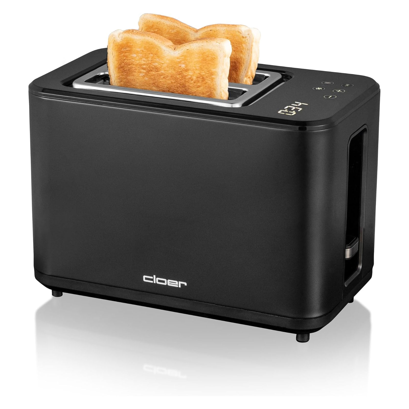 Cloer 3930 SW Toaster 2 Scheiben 900 W Kunststoff