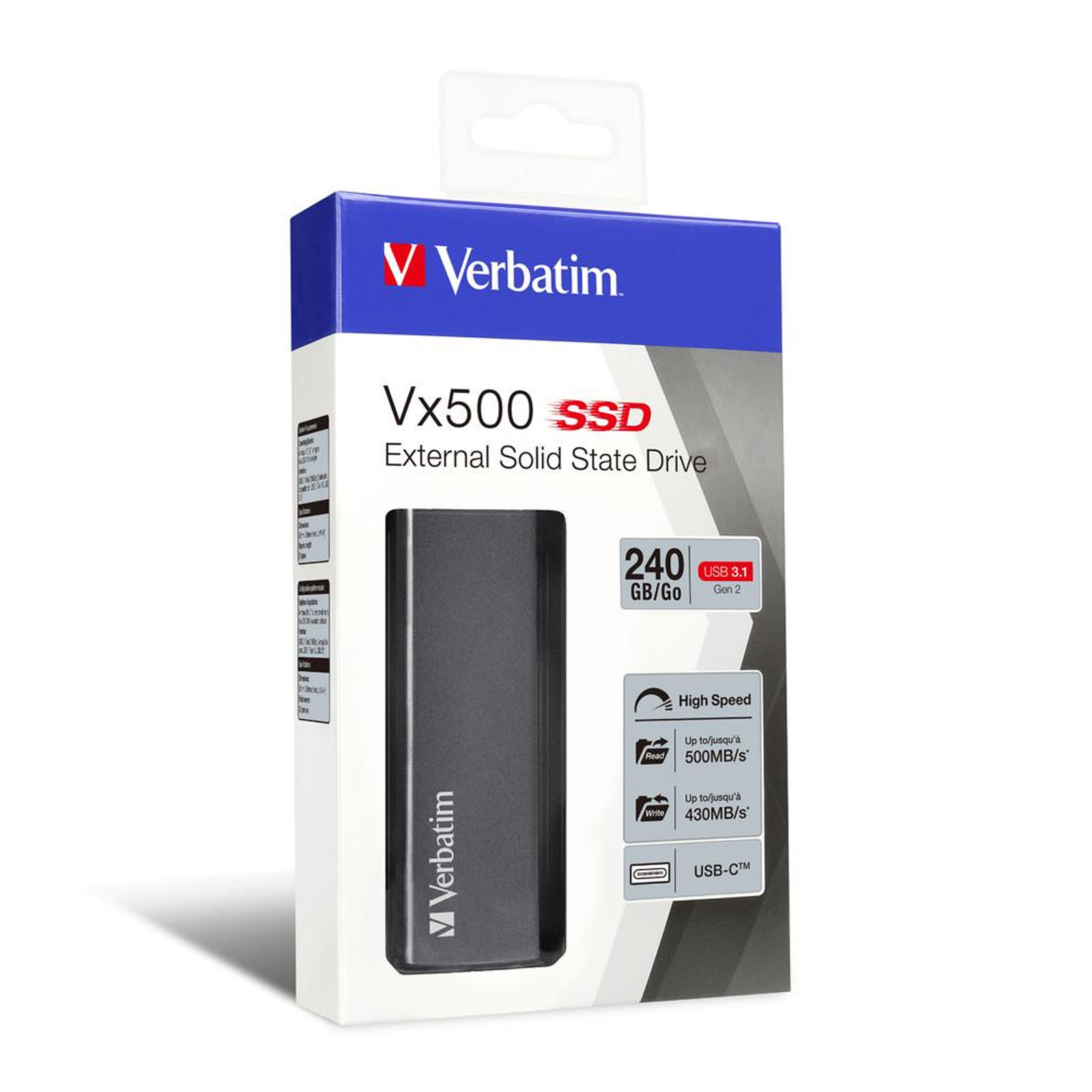 Verbatim SSD Drive Vx500 externe Festplatte 240GB