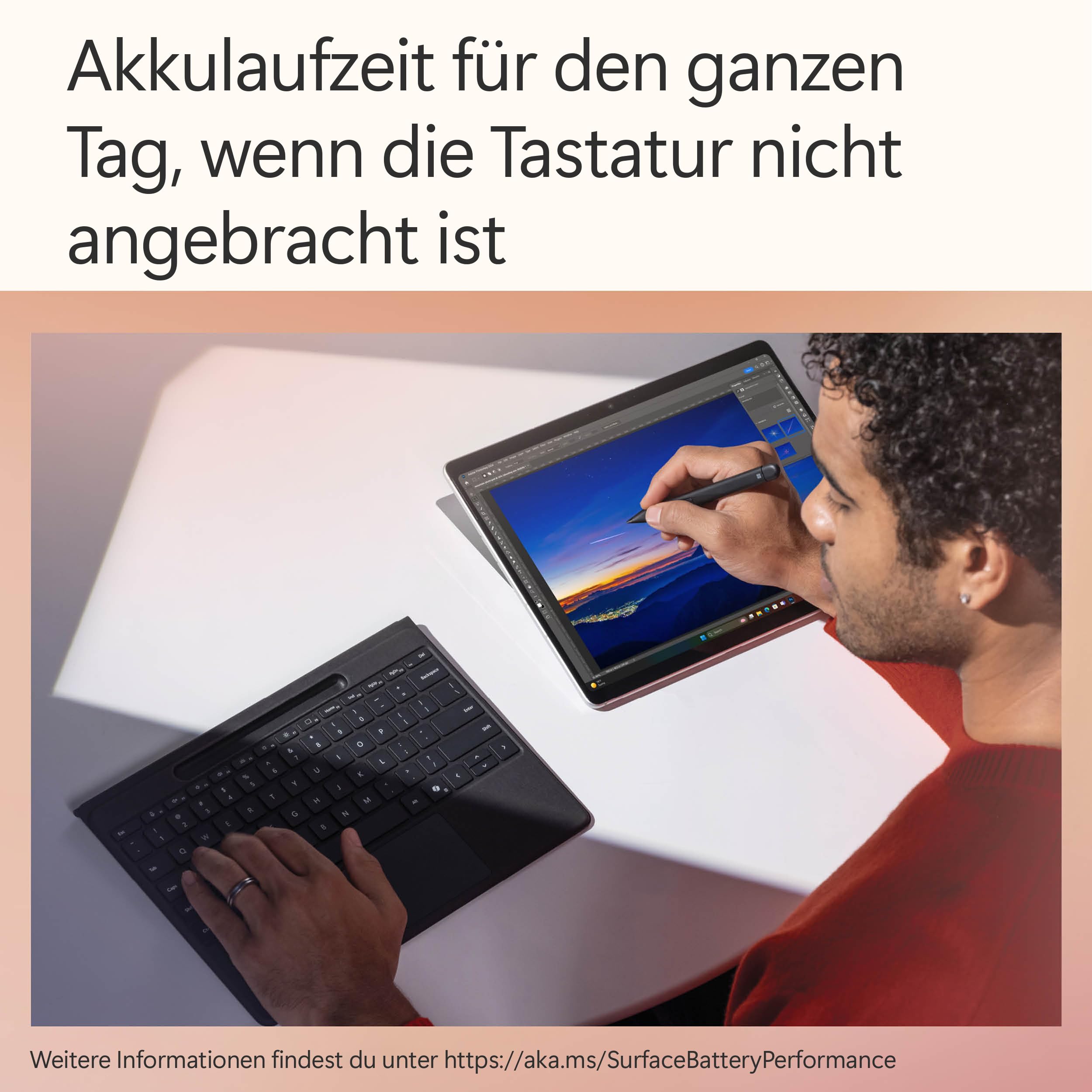 Microsoft Surface Pro Flex Keyboard | 2-in-1 Alcantara® Keyboard