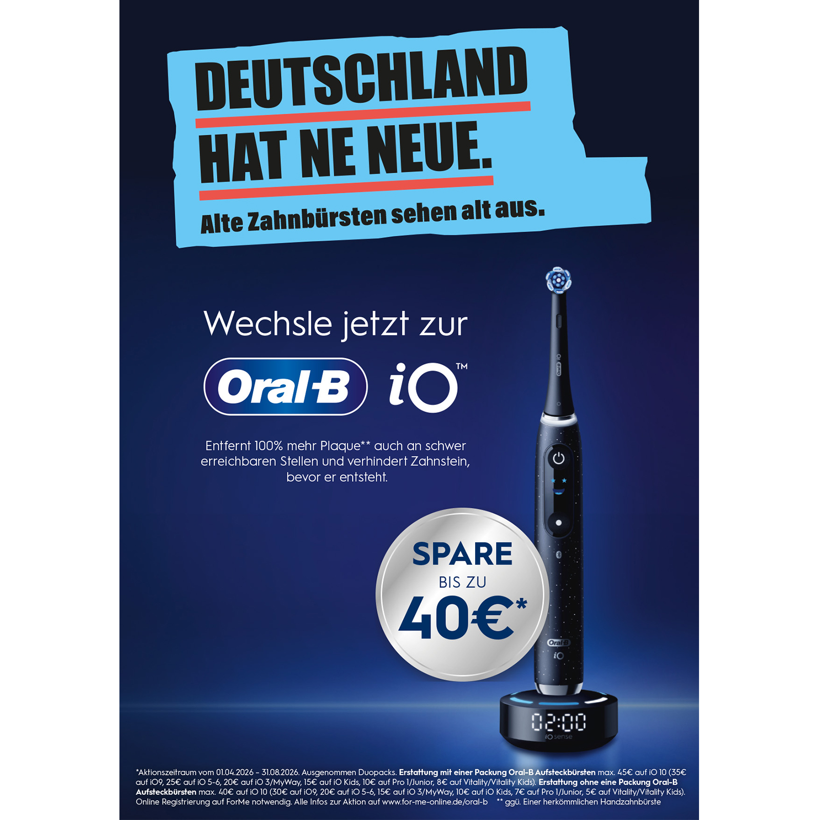 Oral-B Zahnbürste iO Series 4 mit Reiseetui