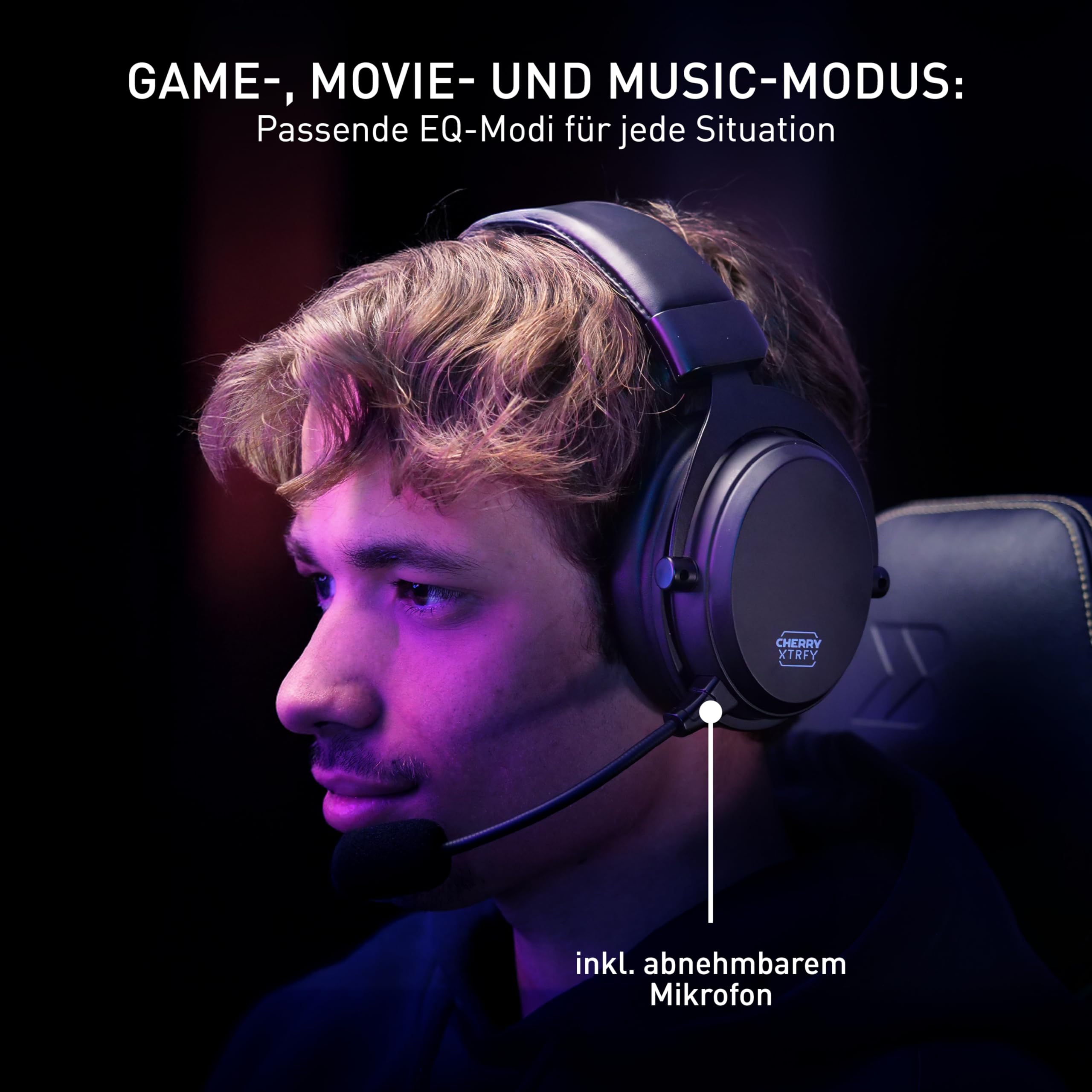 Cherry XTRFY H3 Wireless, Kabelloses Gaming-Headset