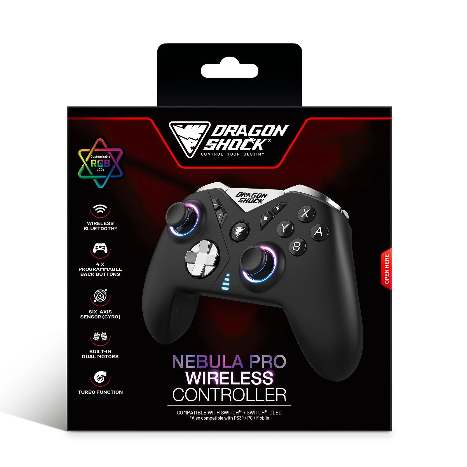 Dragonwar Dragonshock Controller Nebula Pro Wireless