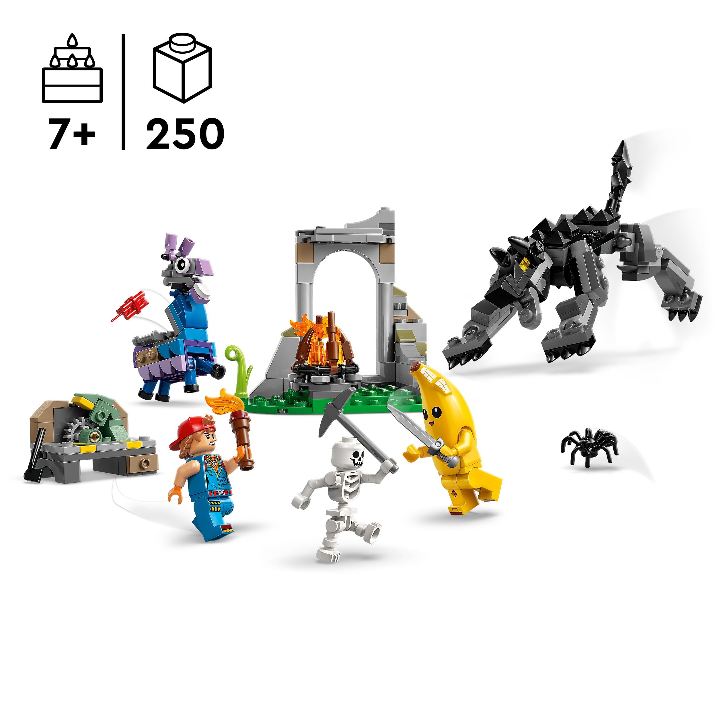 LEGO Fortnite Das Lager von Schali und der Zündkerzenkünstlerin Gaming 77075