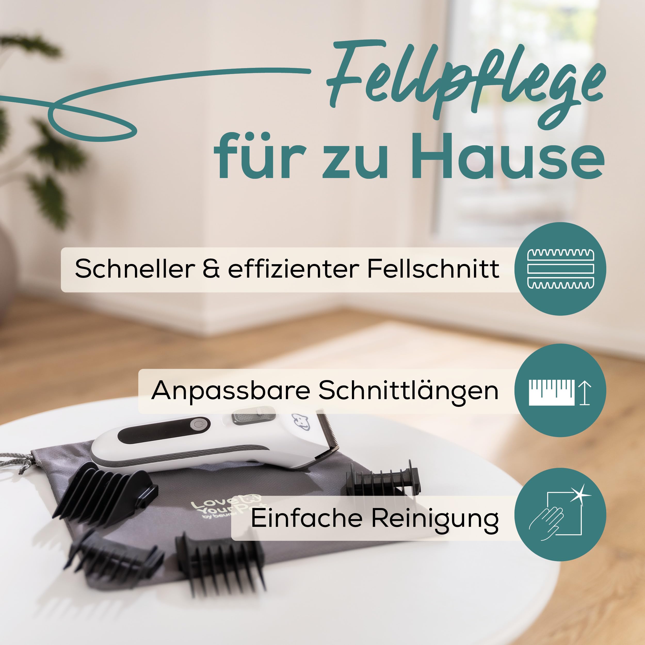 Beurer Love Your Pet Schermaschine "Fluffy" für Hunde und Katzen