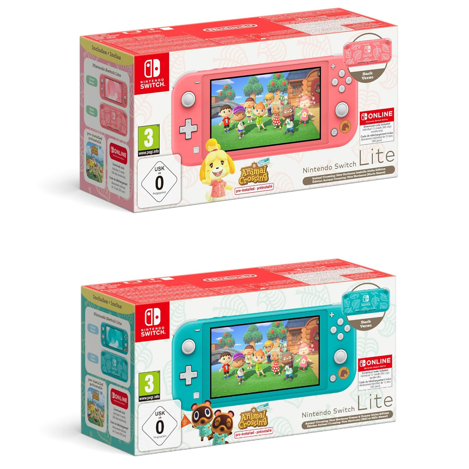 Nintendo Switch Lite Animal Crossing: New Horizons Melinda-Edition