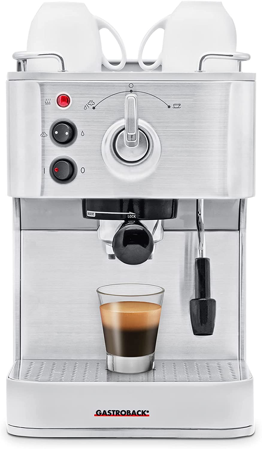 GASTROBACK 42606 Design Espresso Plus Siebträger Edelstahl