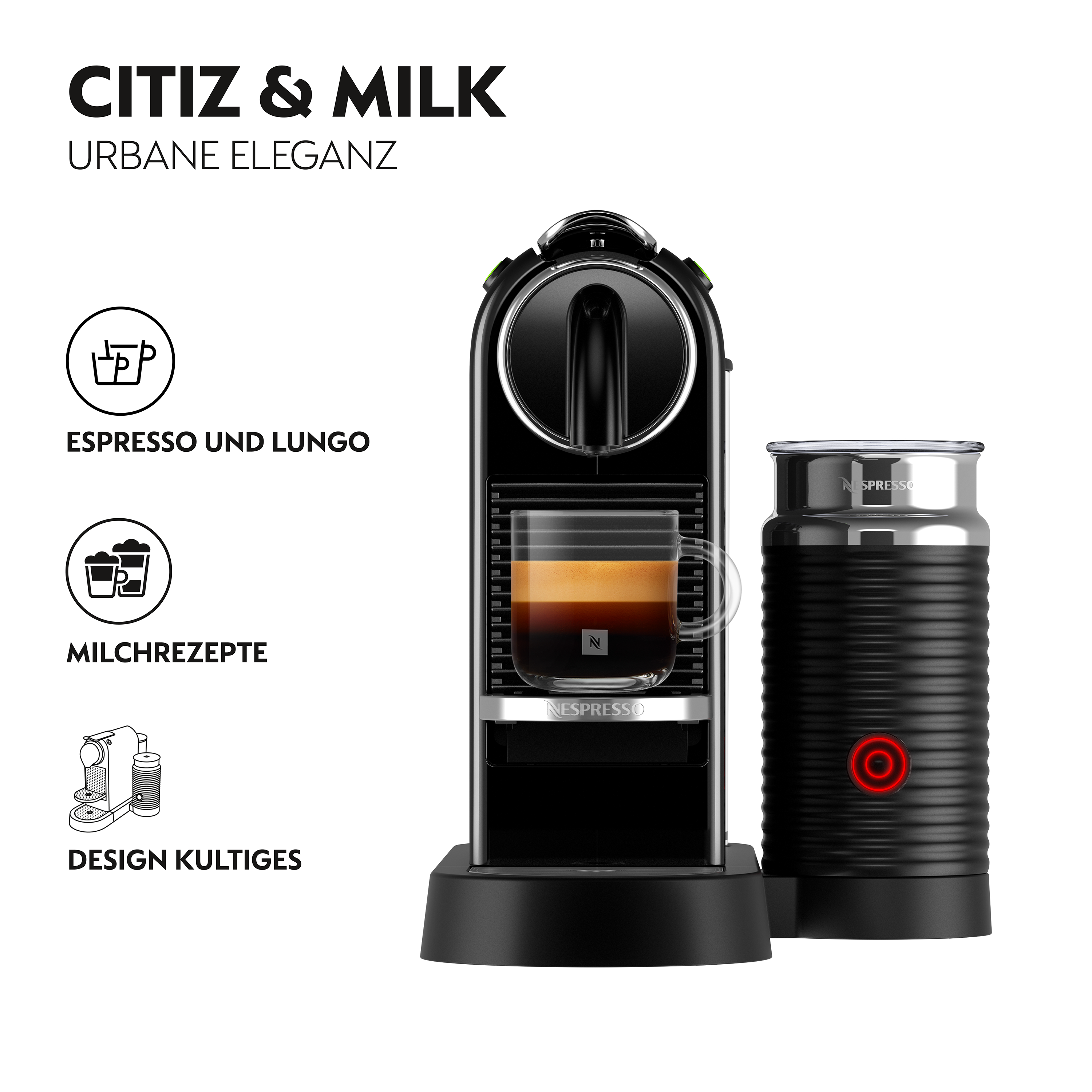 DeLonghi EN 267.BAE Citiz & Milk + NESPRESSO ORIGINAL Mixed 50er Set