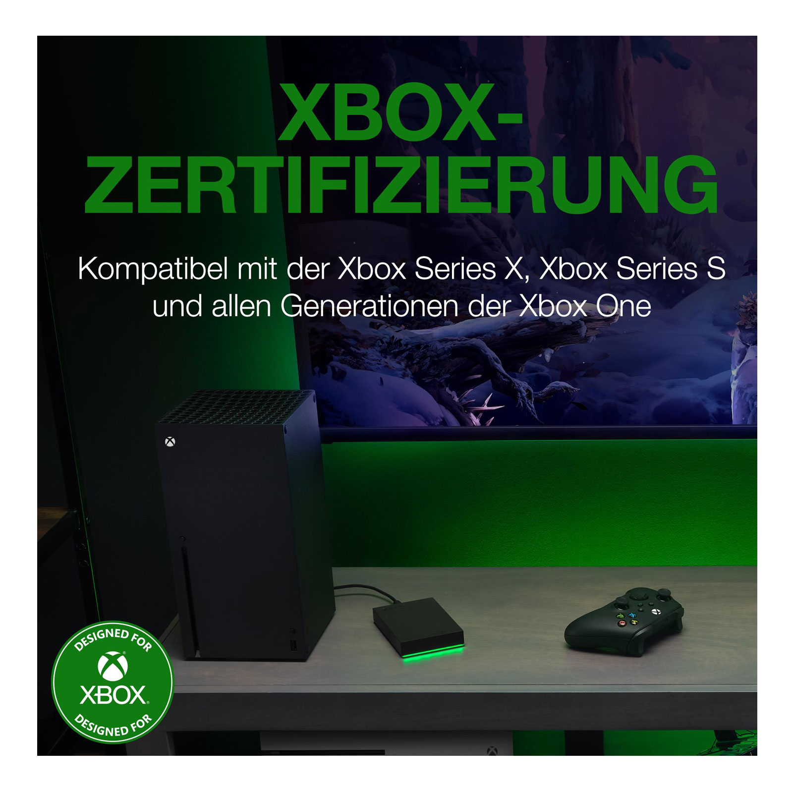 Seagate Game Drive für Xbox HDD 4TB Externe HDD Festplatte