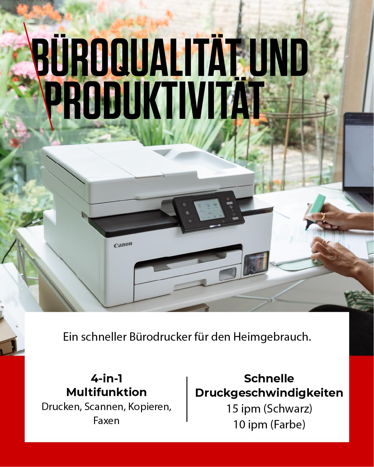 Canon MAXIFY GX2051 Tintenstrahldrucker 4-in-1 Multifunktionsgerät