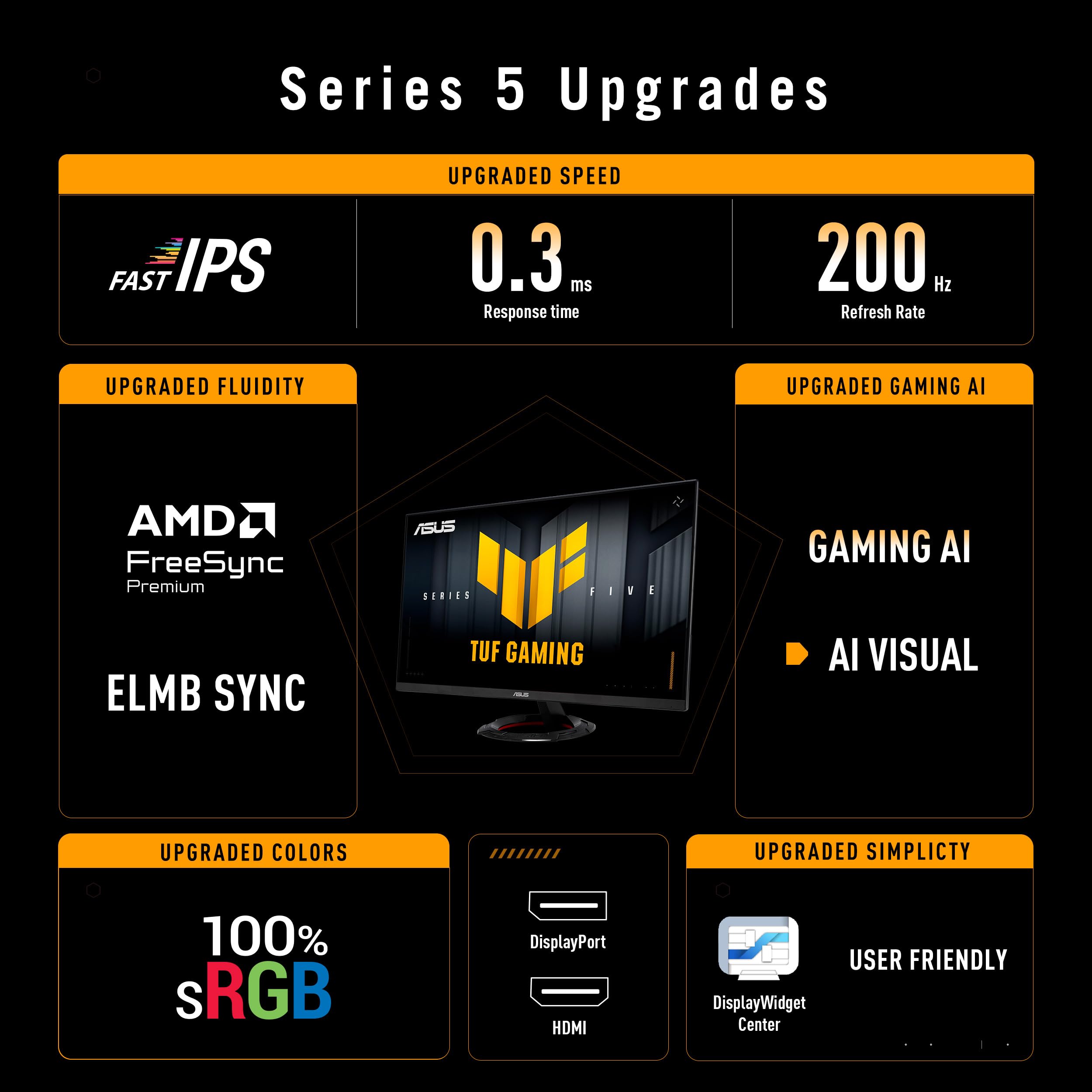 ASUS TUF Gaming VG249Q5R 24 Zoll Full HD Monitor