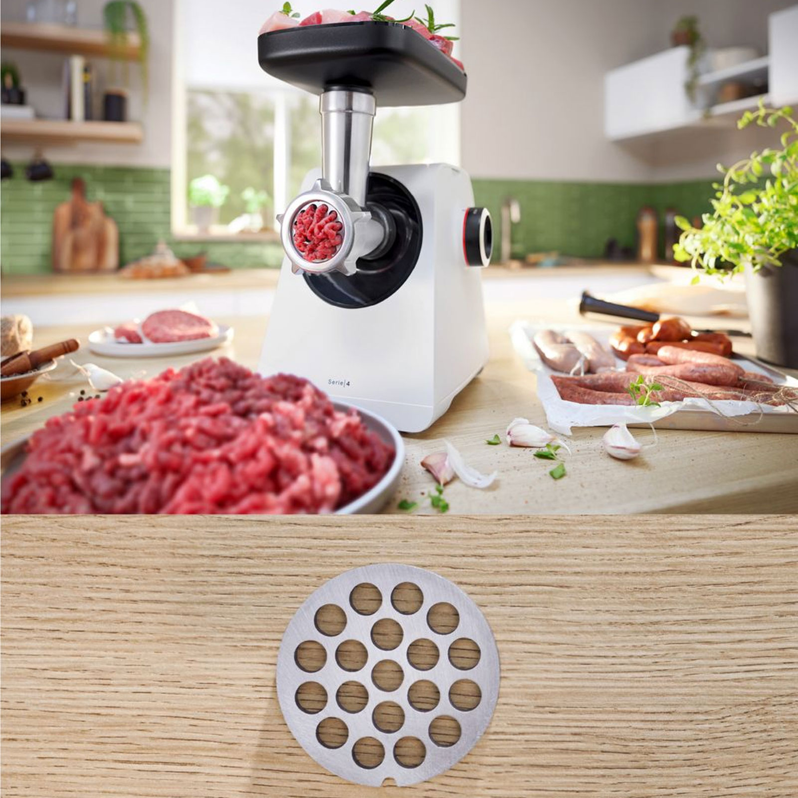 Bosch MFWS420W Fleischwolf Multi Power Serie 4 weiß Bosch MFWS420W Fleischwolf Multi Power Serie 4 weiß