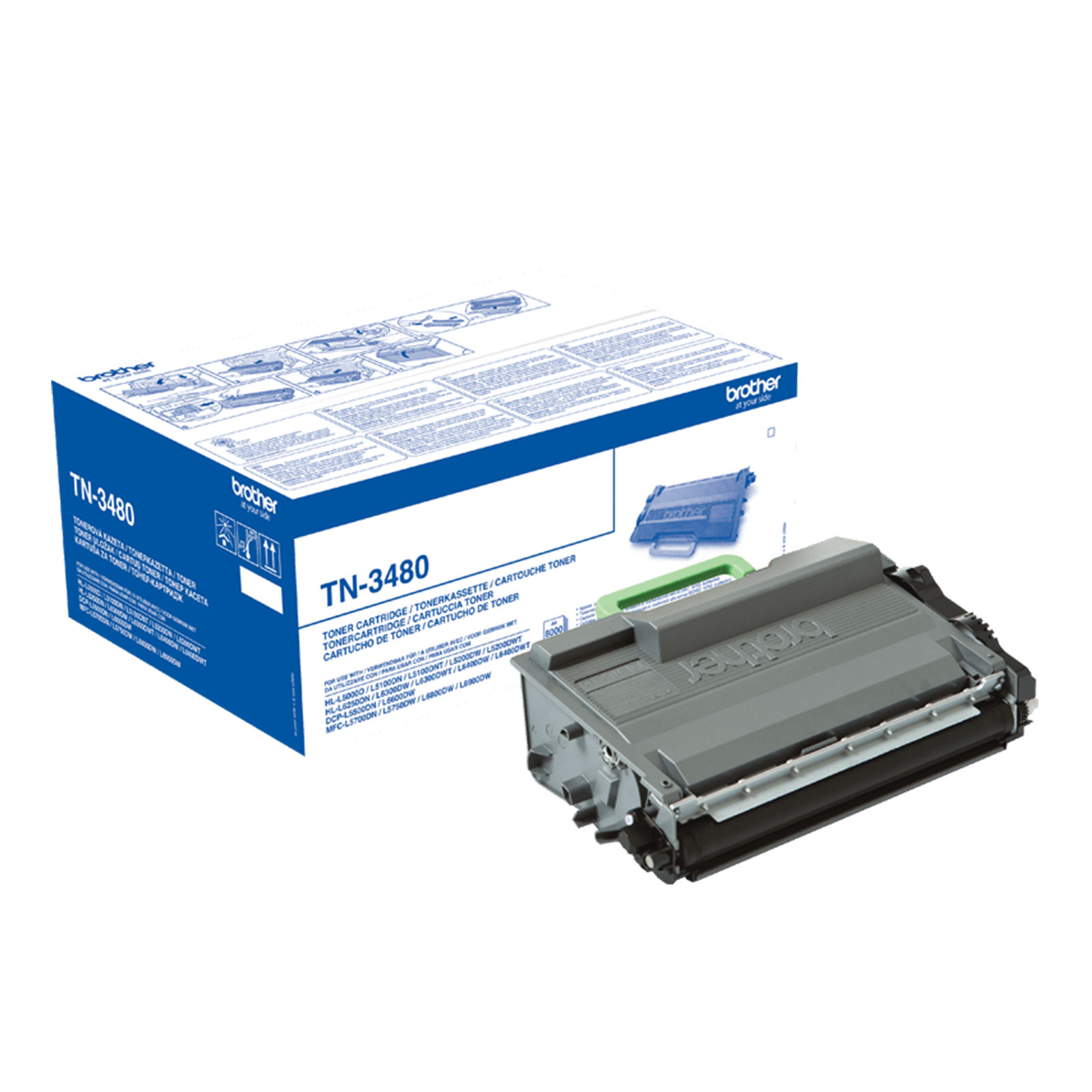 Brother TN3480BK Tonerkartusche Schwarz