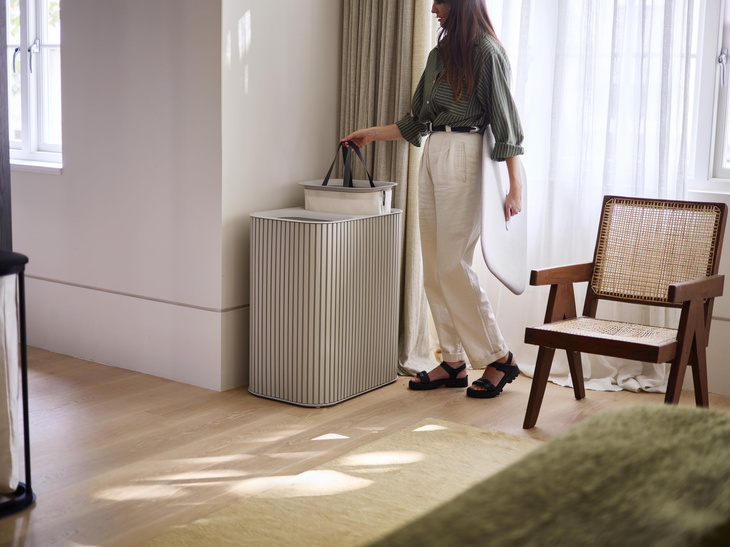 Joseph Joseph Tota Luxe Ecru 90 Liter Wäschekorb