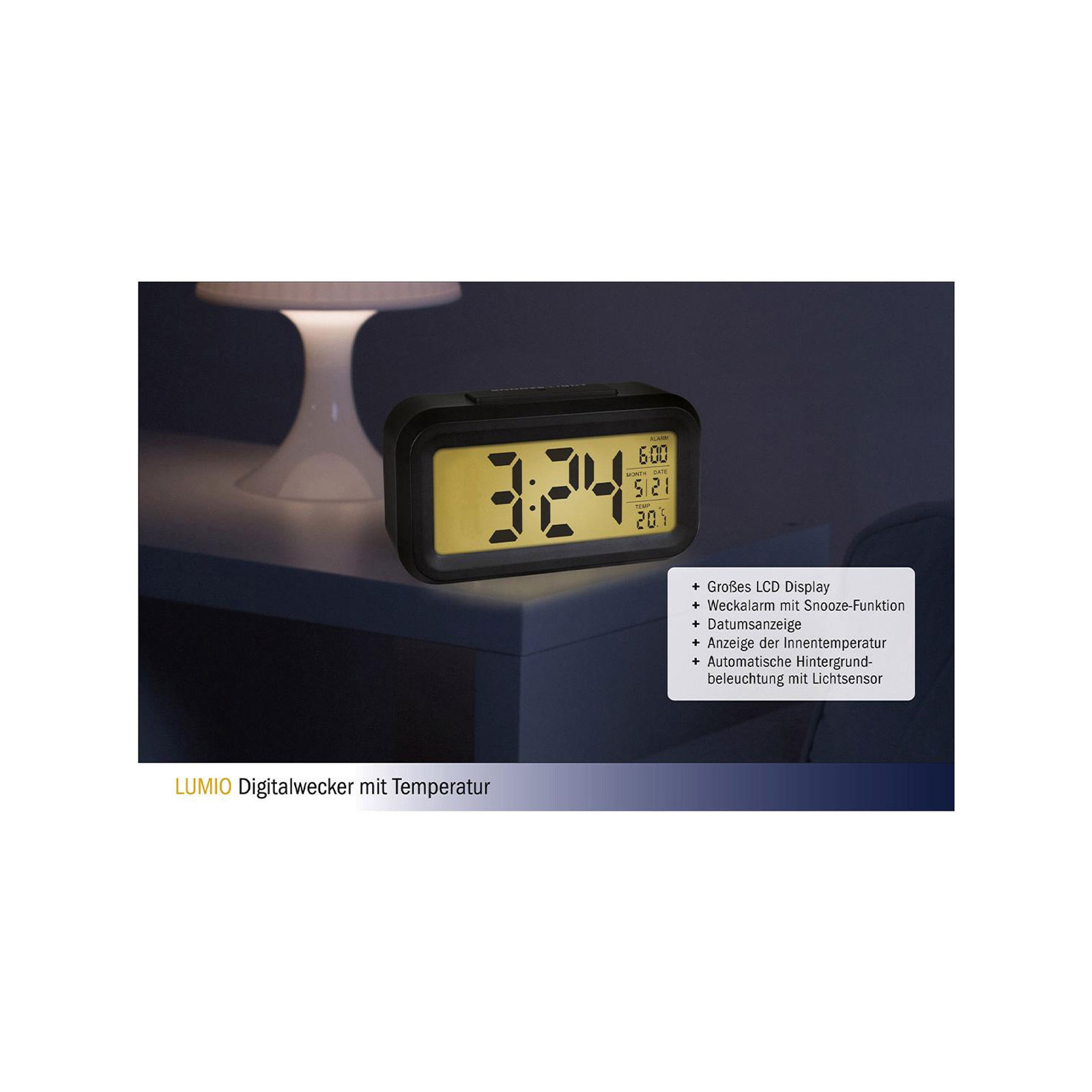 TFA Dostmann Wecker 60.2018 DIG. WECKER LUMIO TFA Dostmann Wecker 60.2018 DIG. WECKER LUMIO
