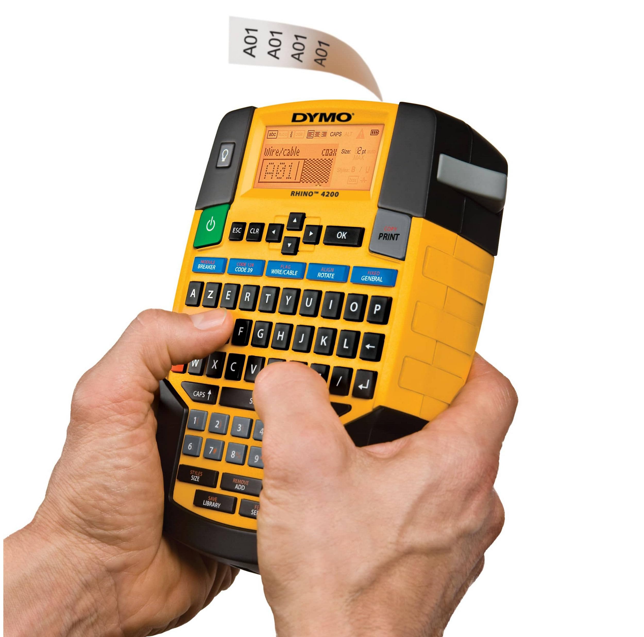 Dymo Rhino 4200 6/9/12/19mm Rhino-Bänder AZERTY Etikettendrucker