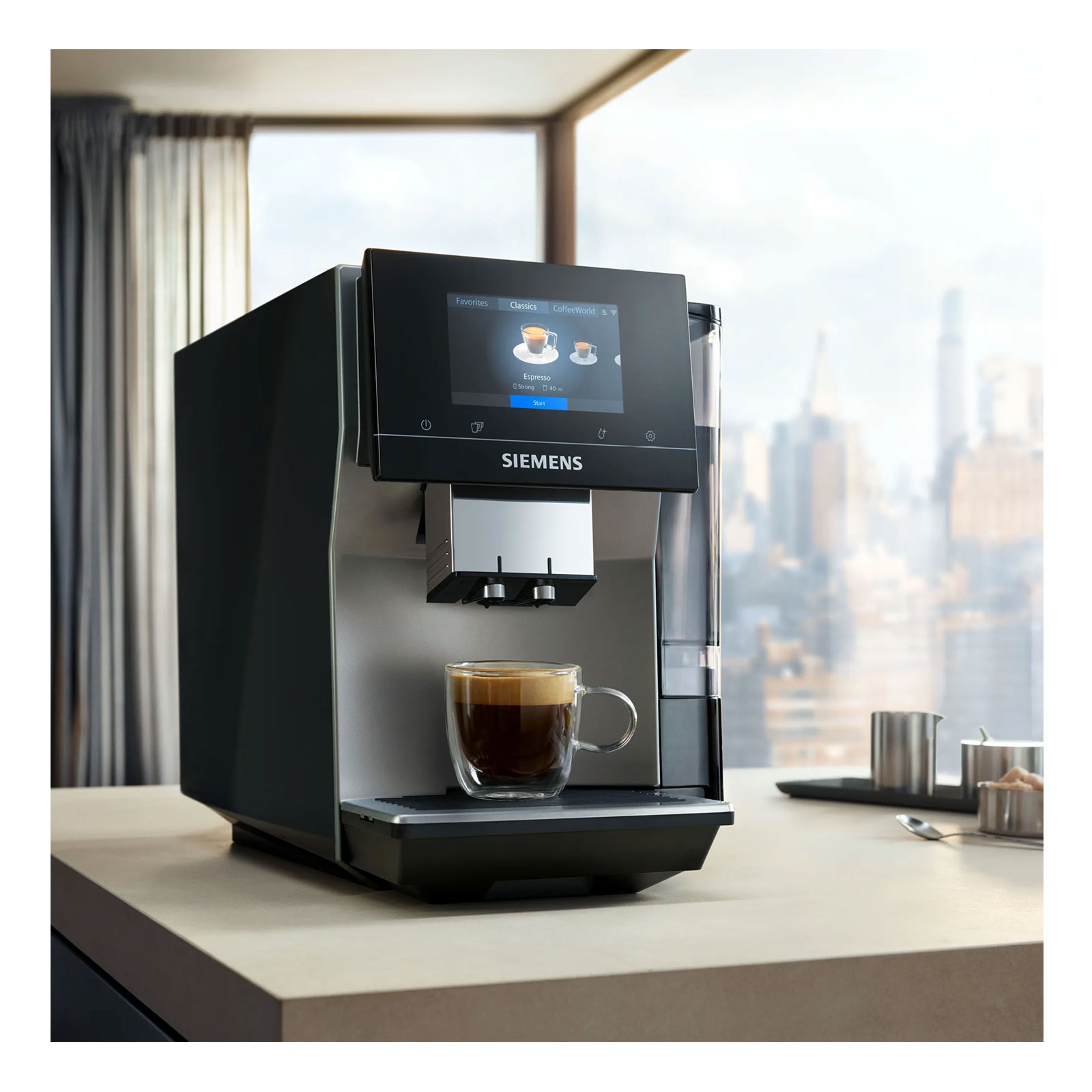 Siemens TP705D01 EQ.700 classic Kaffeevollautomat + TZ80001A Reinigungstabletten + TZ80002A Entkalkungstabletten