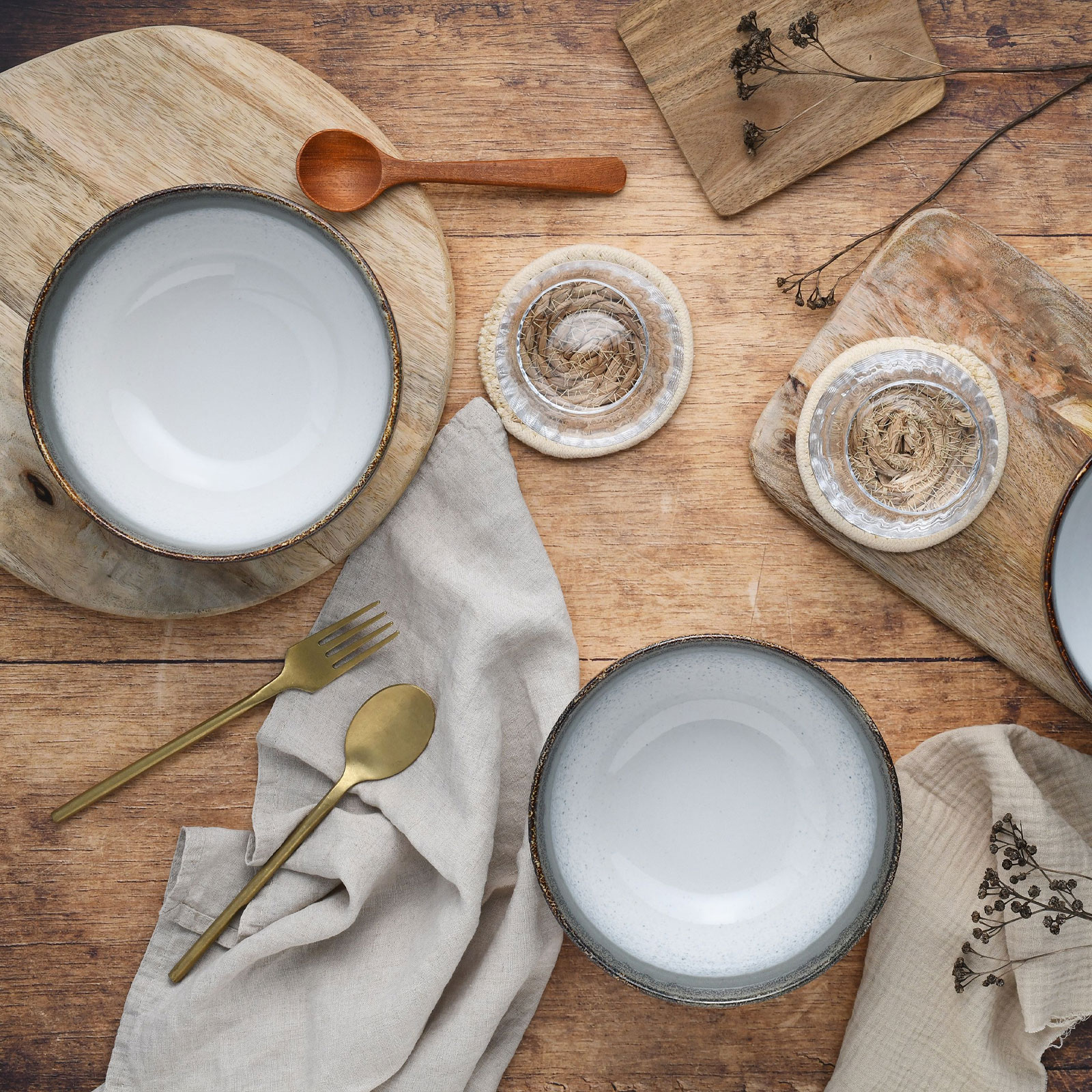 CreaTable Cascade 21686 Buddha Bowl Set, 4-teilig