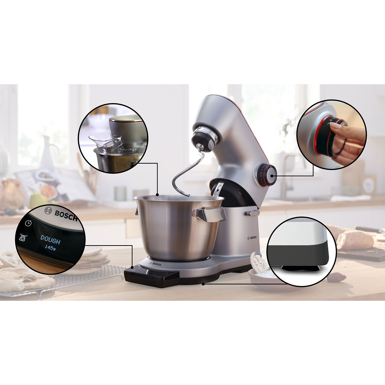 Bosch MUM9BX5S65/02 OptiMUM Series 8 Küchenmaschine mit Waage
