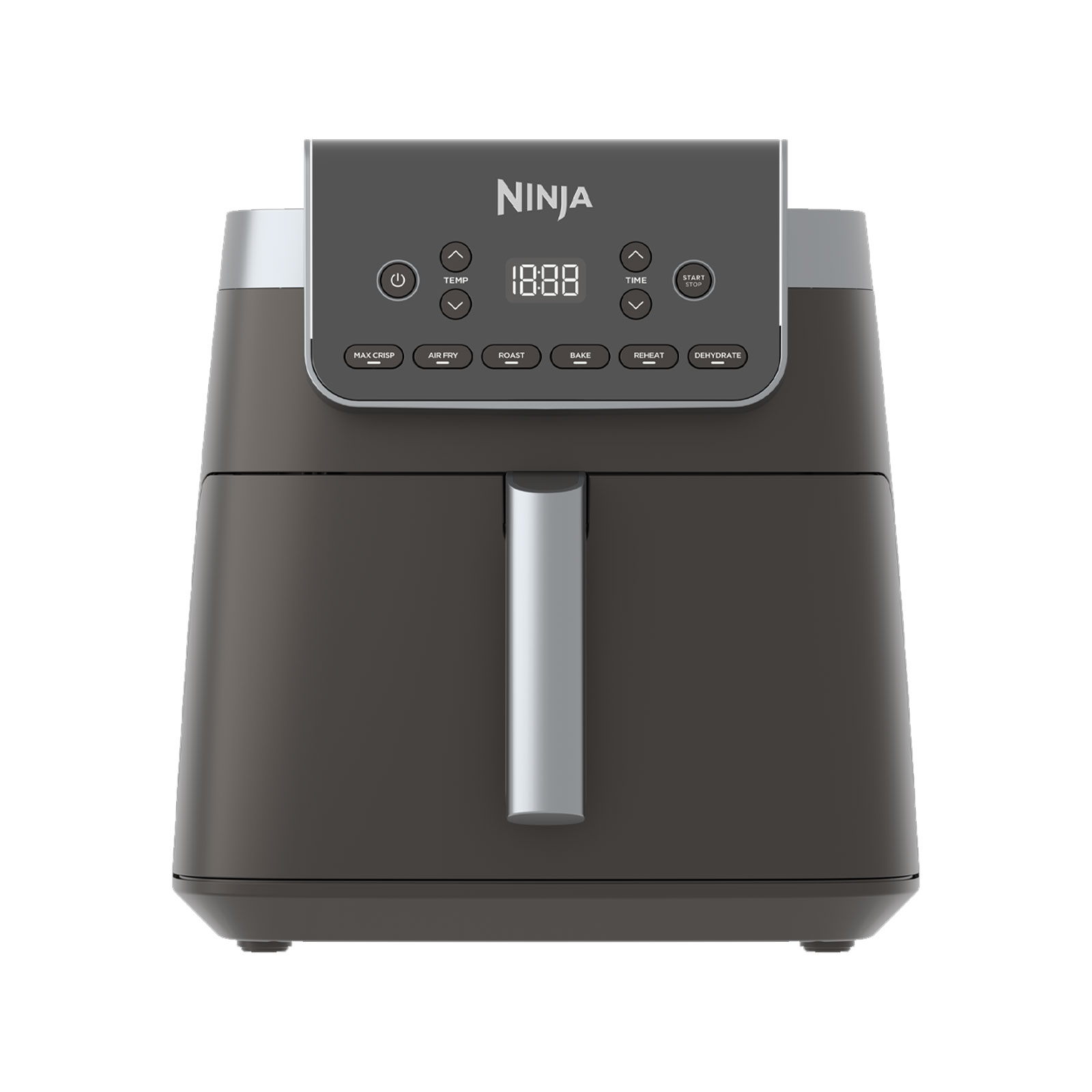 Ninja AF180DE Max Heißluftfritteuse (6,2 l Fassungsvermögen, 2000 W Leistung, Timer, 6 Automatikprogramme, Antihaftbeschichtung)