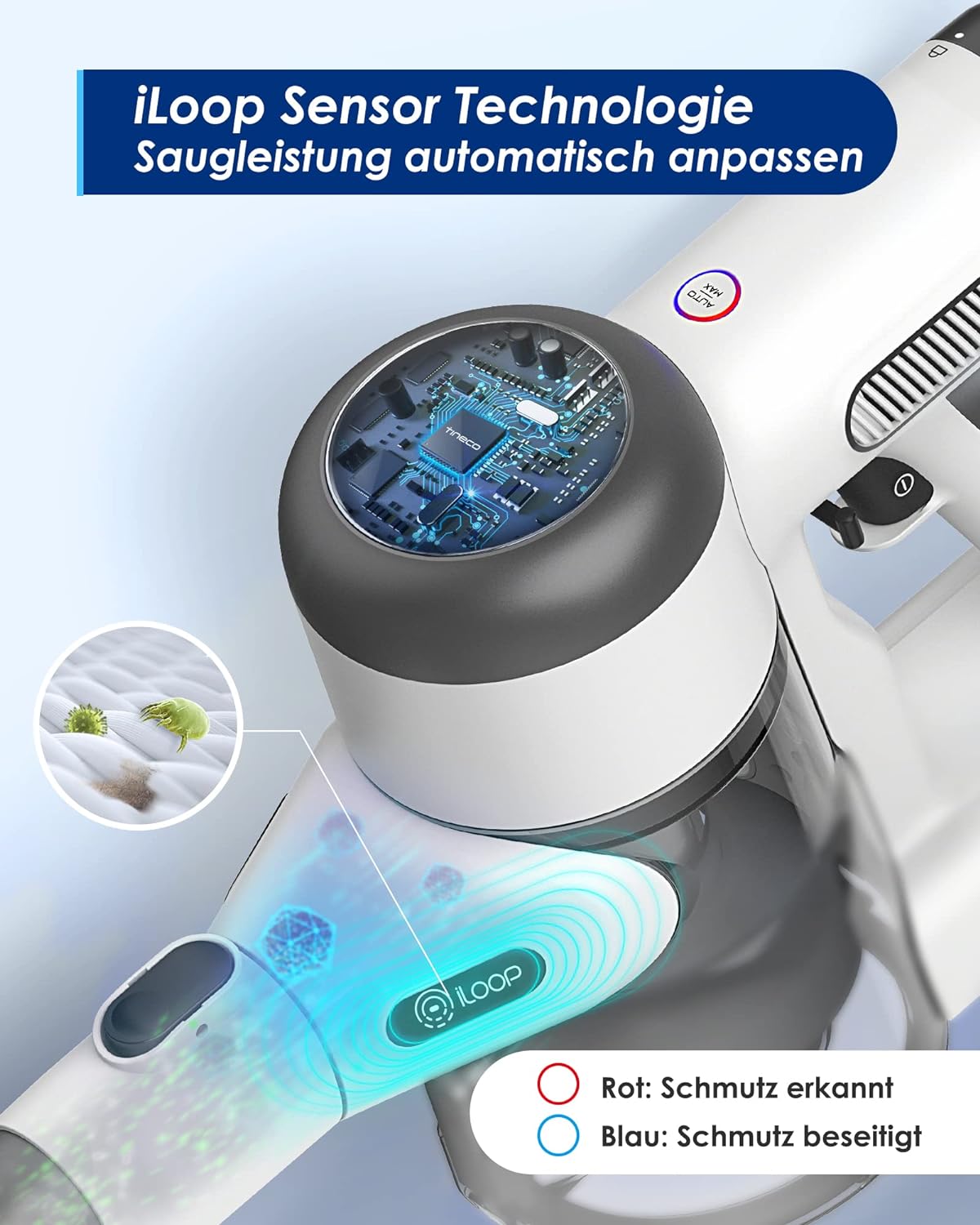 Tineco Pure One X Tango Akku-Handstaubsauger mit Stiel