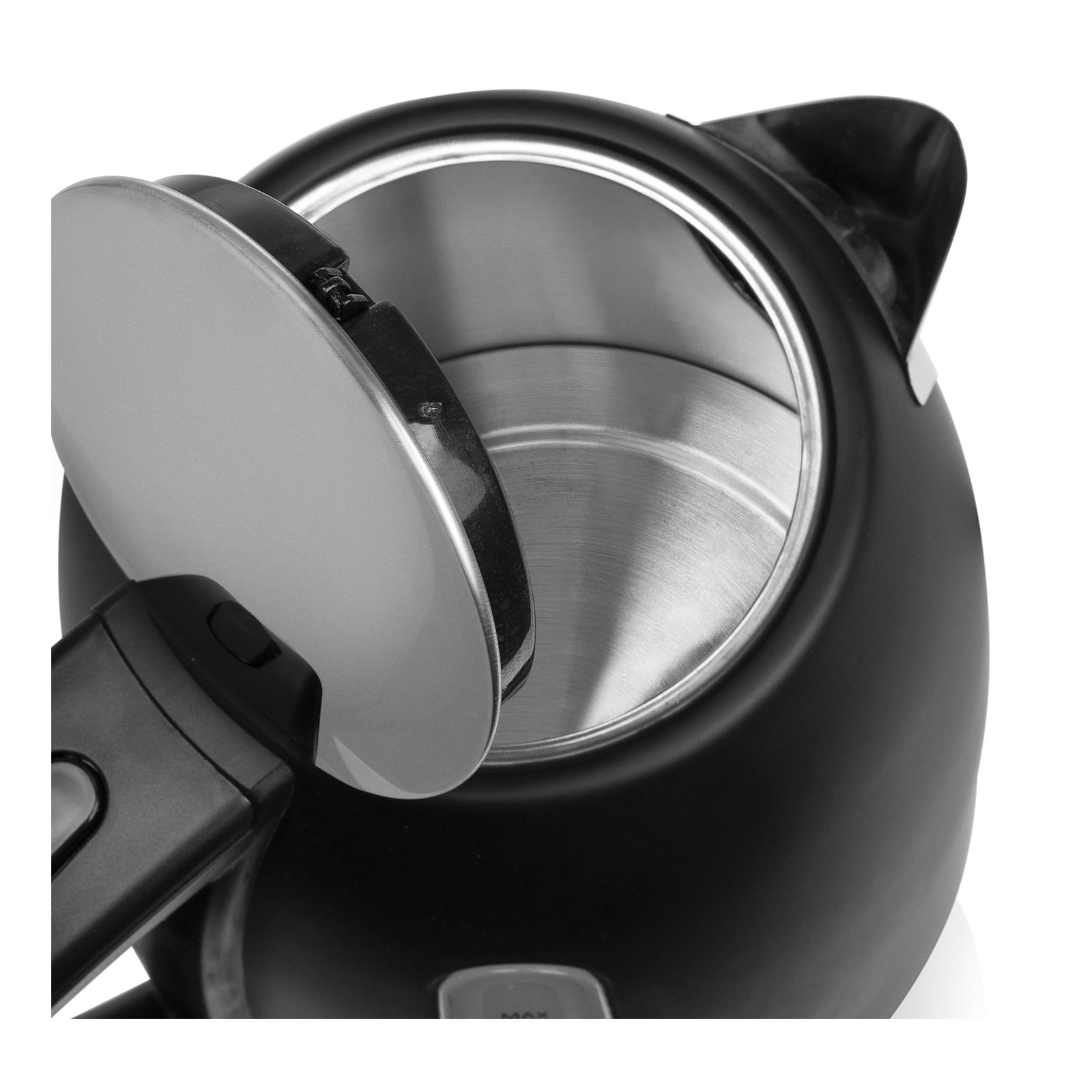 PRINCESS 236032 Schwarzer Stahl-Wasserkocher Edelstahl