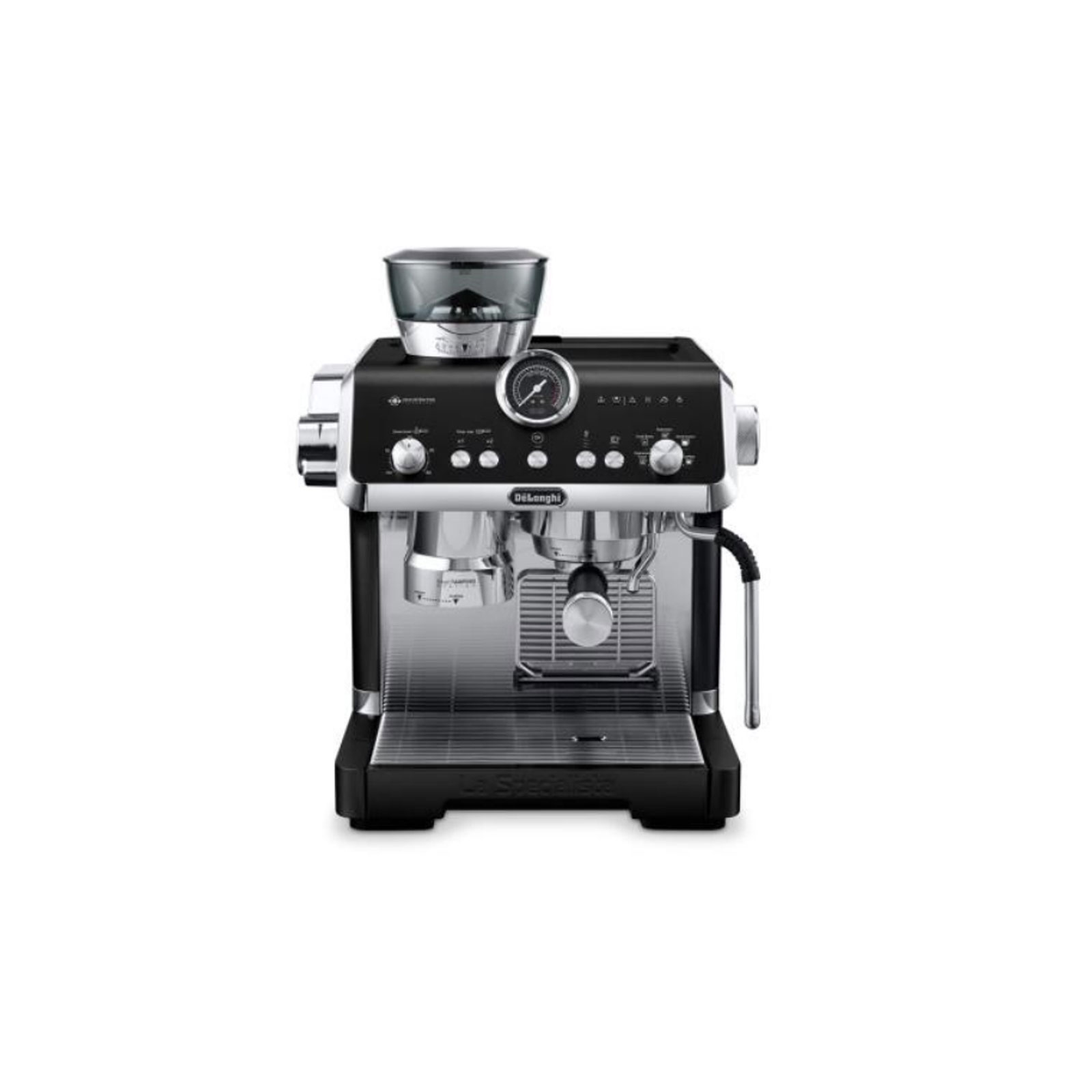 De'Longhi EC9555.BK La Specialista OPERA Siebträger-Espressomaschine Mahlwerk 2L Wassertank 19 bar