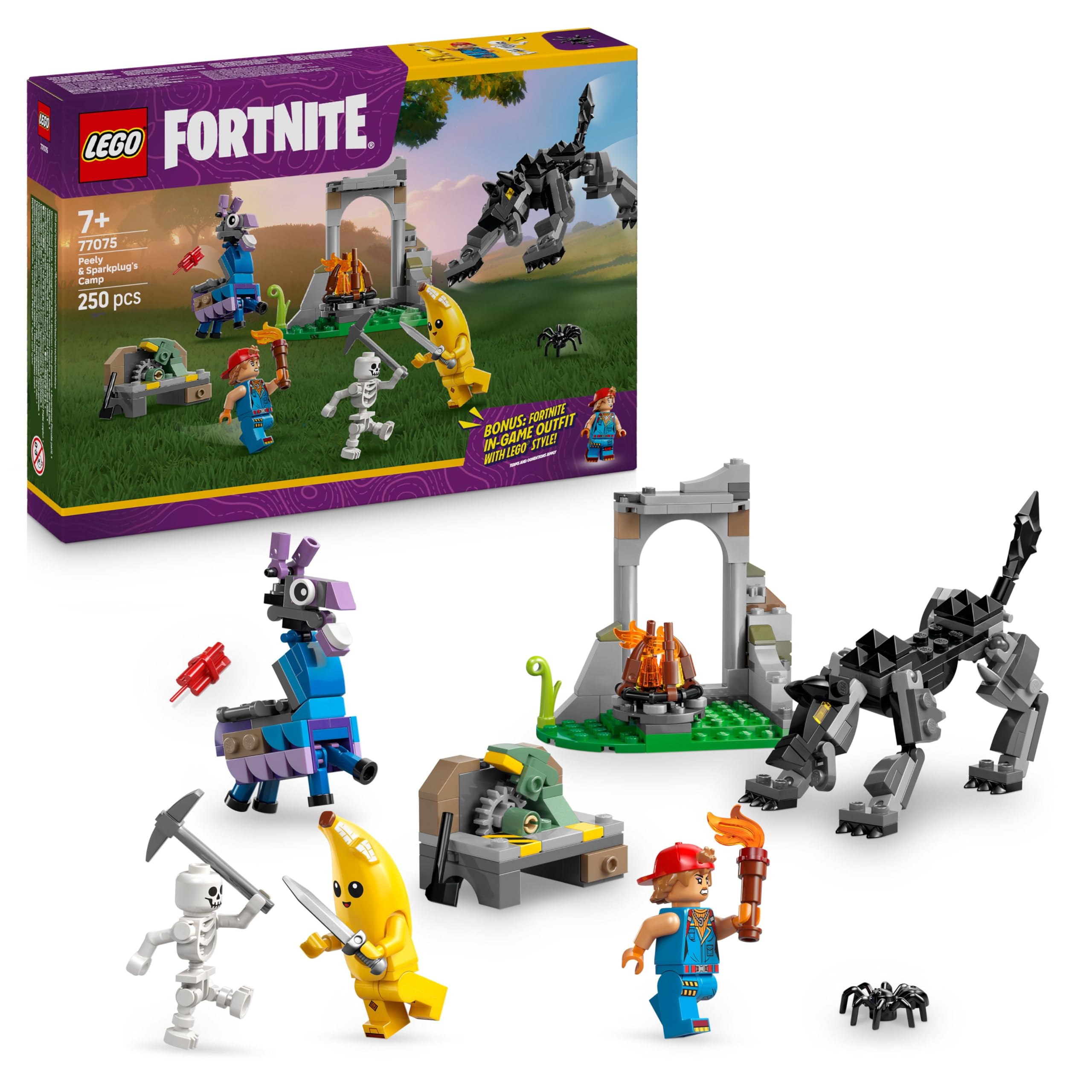 LEGO Fortnite Das Lager von Schali und der Zündkerzenkünstlerin Gaming 77075