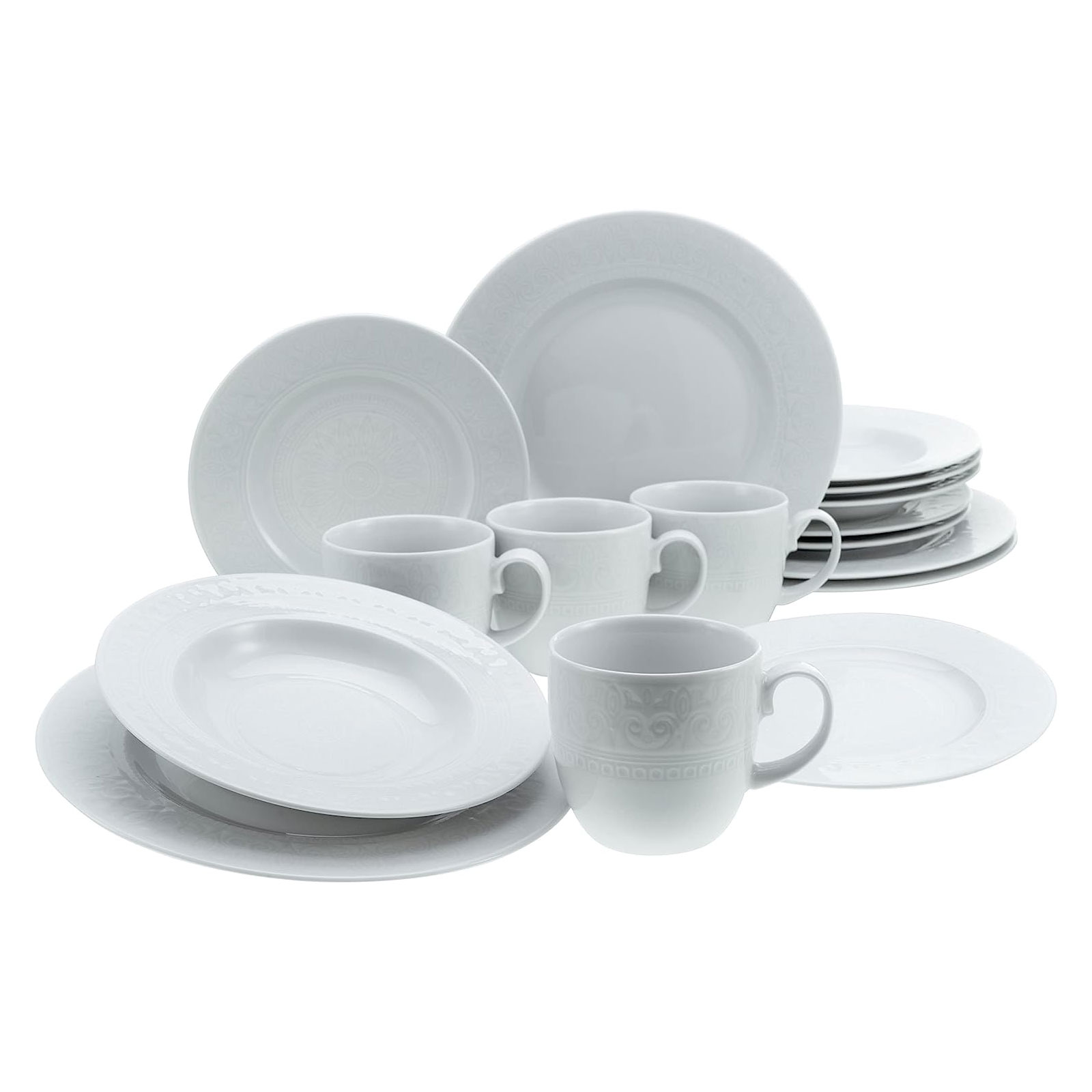 CreaTable Kombiservice Classico, weiß  Set, 16-teilig