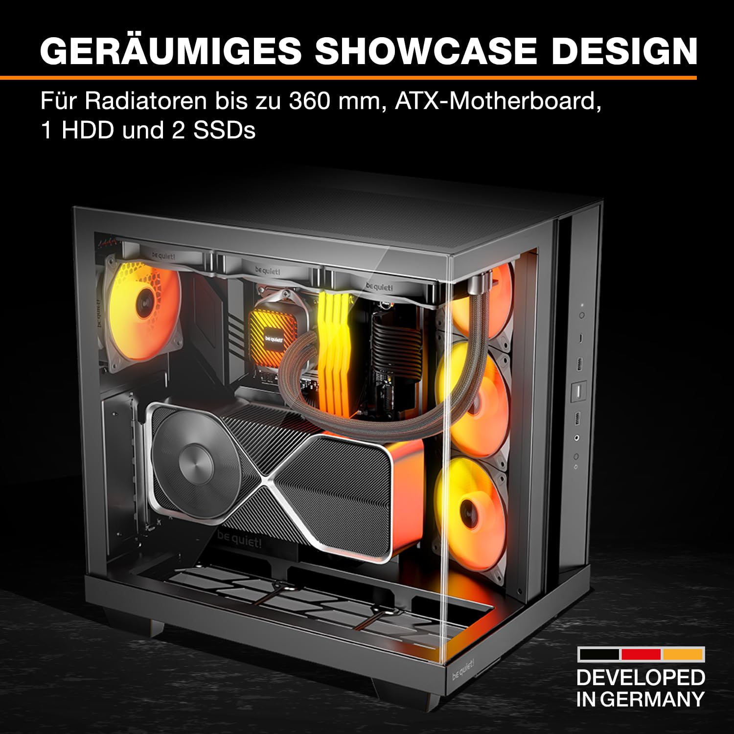 be quiet! Light Base 500 LX Black PC-Gehäuse