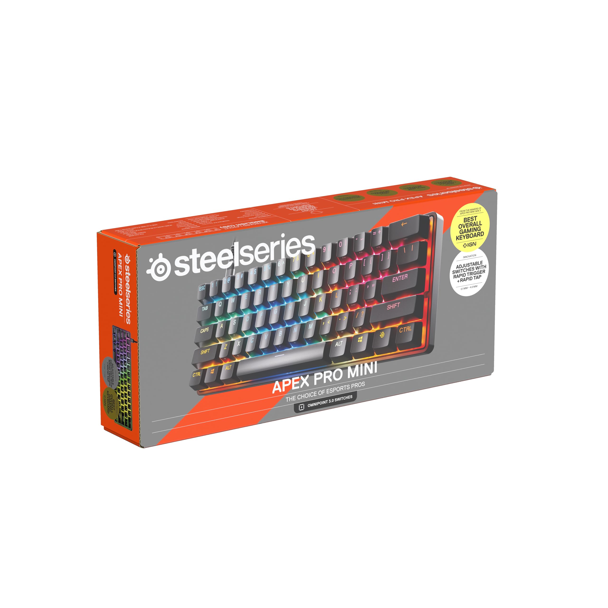 SteelSeries Apex Pro Mini Gen 3 Gaming Tastatur 60 Prozent