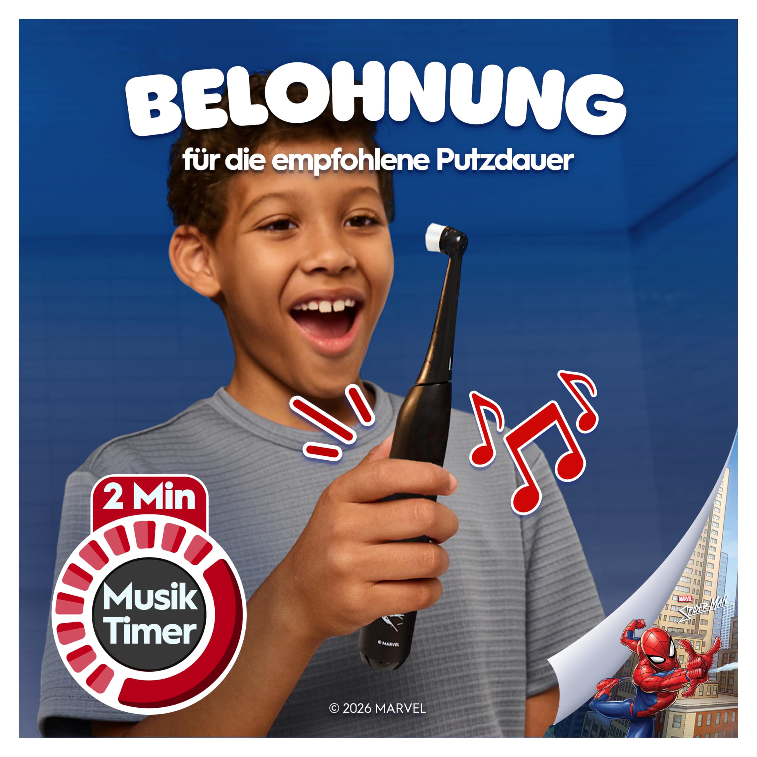 Oral-B iO Kids 6+ Marvel Spiderman Elektrische Zahnbürste für Kinder