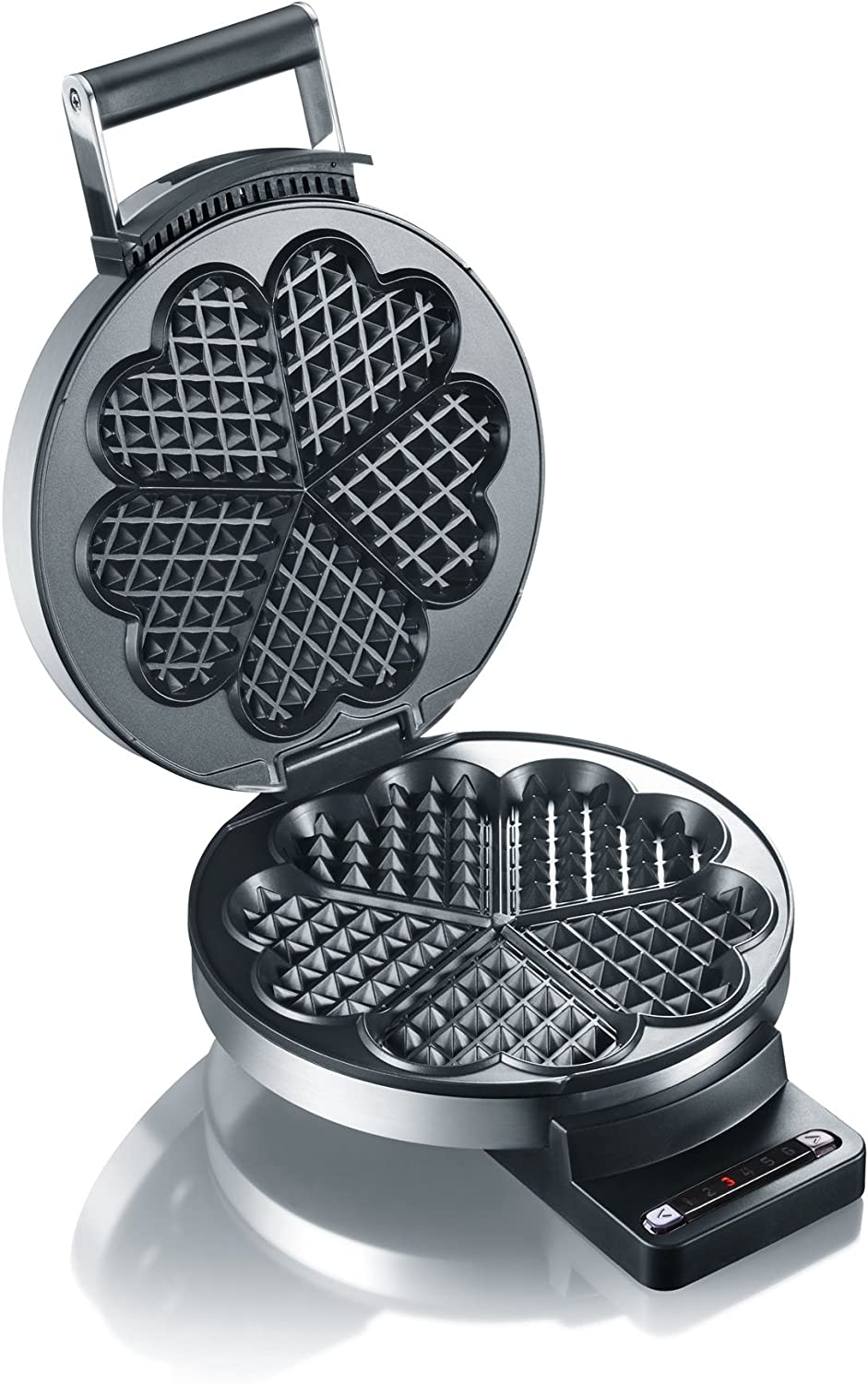 Graef WA 80 mattierter Edelstahl Waffelautomat