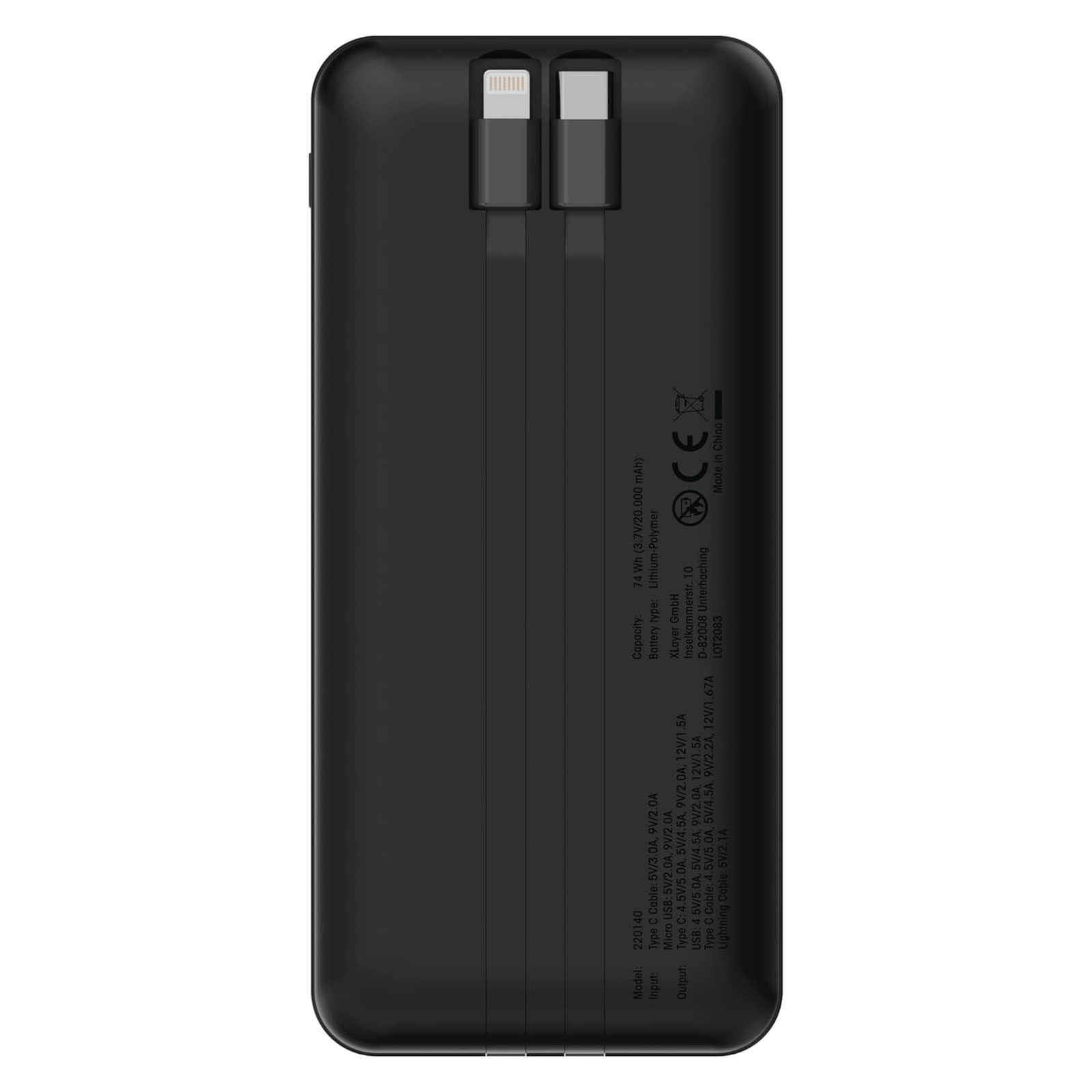 XLayer 20.000-mAh Power Delivery, schwarz Powerbank XLayer 20.000-mAh Power Delivery, schwarz Powerbank