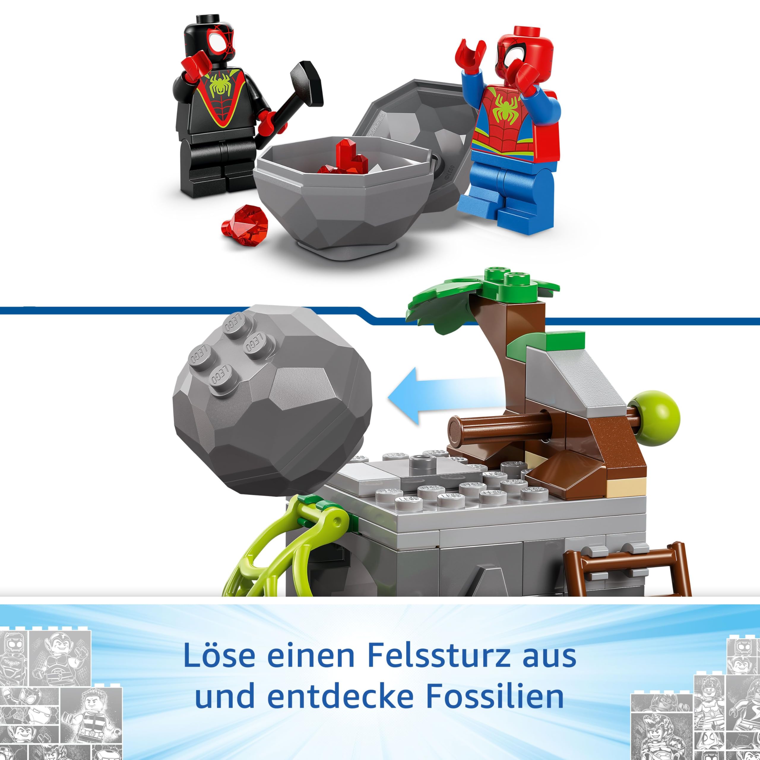 LEGO Marvel Spideys Team auf Rettungsmission im Dino-Truck 11199
