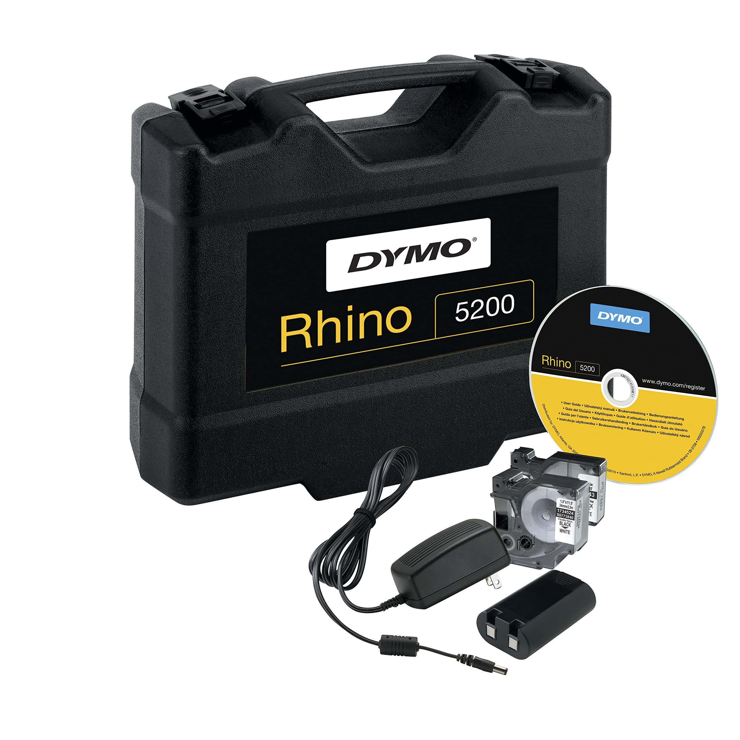 Dymo Rhino 5200 im stabilen Hartschalenkoffer ABC UK/HK Etikettendrucker