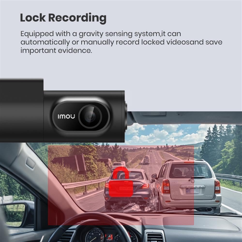 Imou T800 Dashcam 4K Ultra HD Autokamera mit WiFi Kollisionserkennung
