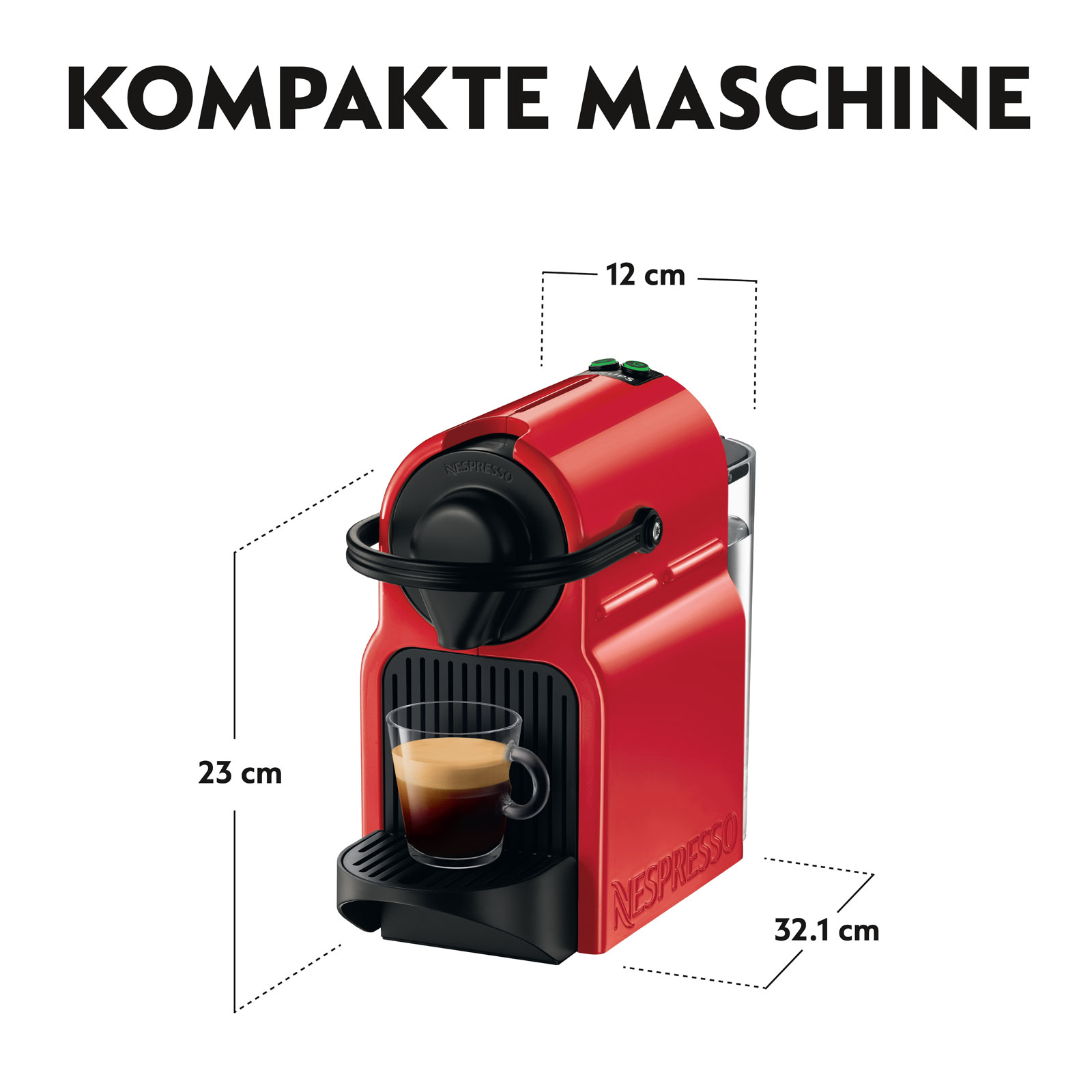 Krups XN 1005 Inissia Nespressoautomat rot