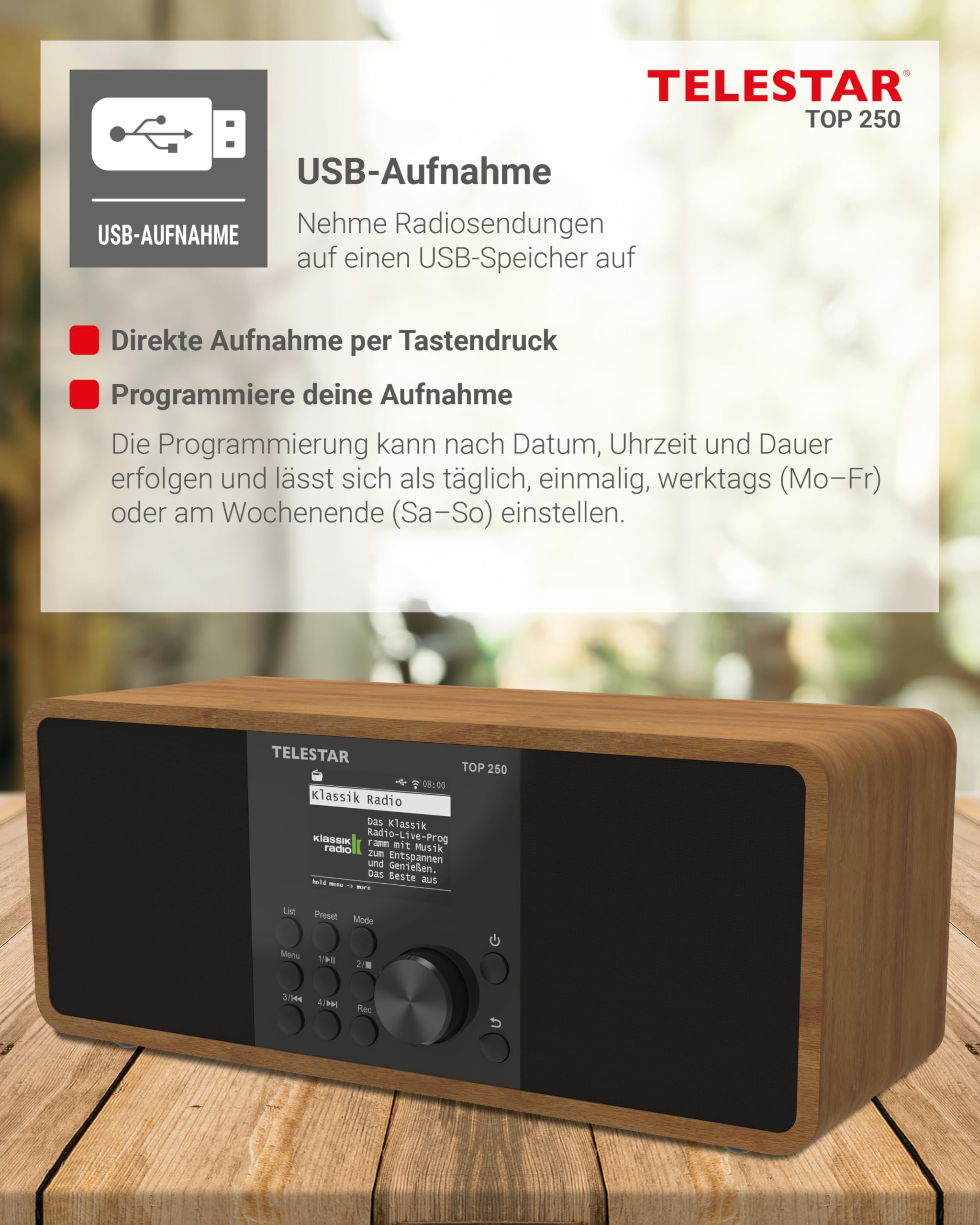 TELESTAR TOP 250 – DAB+/Internetradio