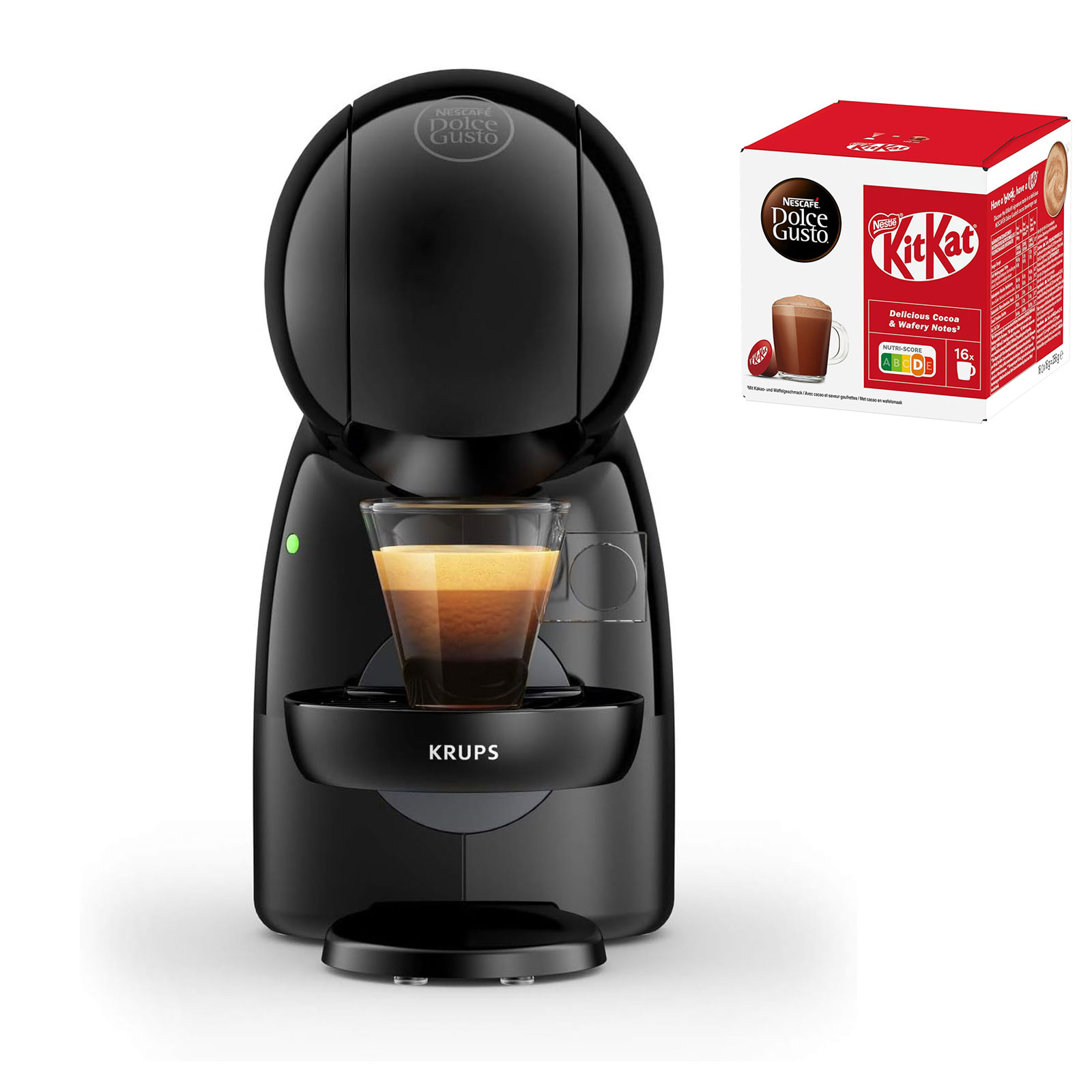 Krups KP1A3B.25 Dolce Gusto PICCOLO XS + 1 Pck. KitKat