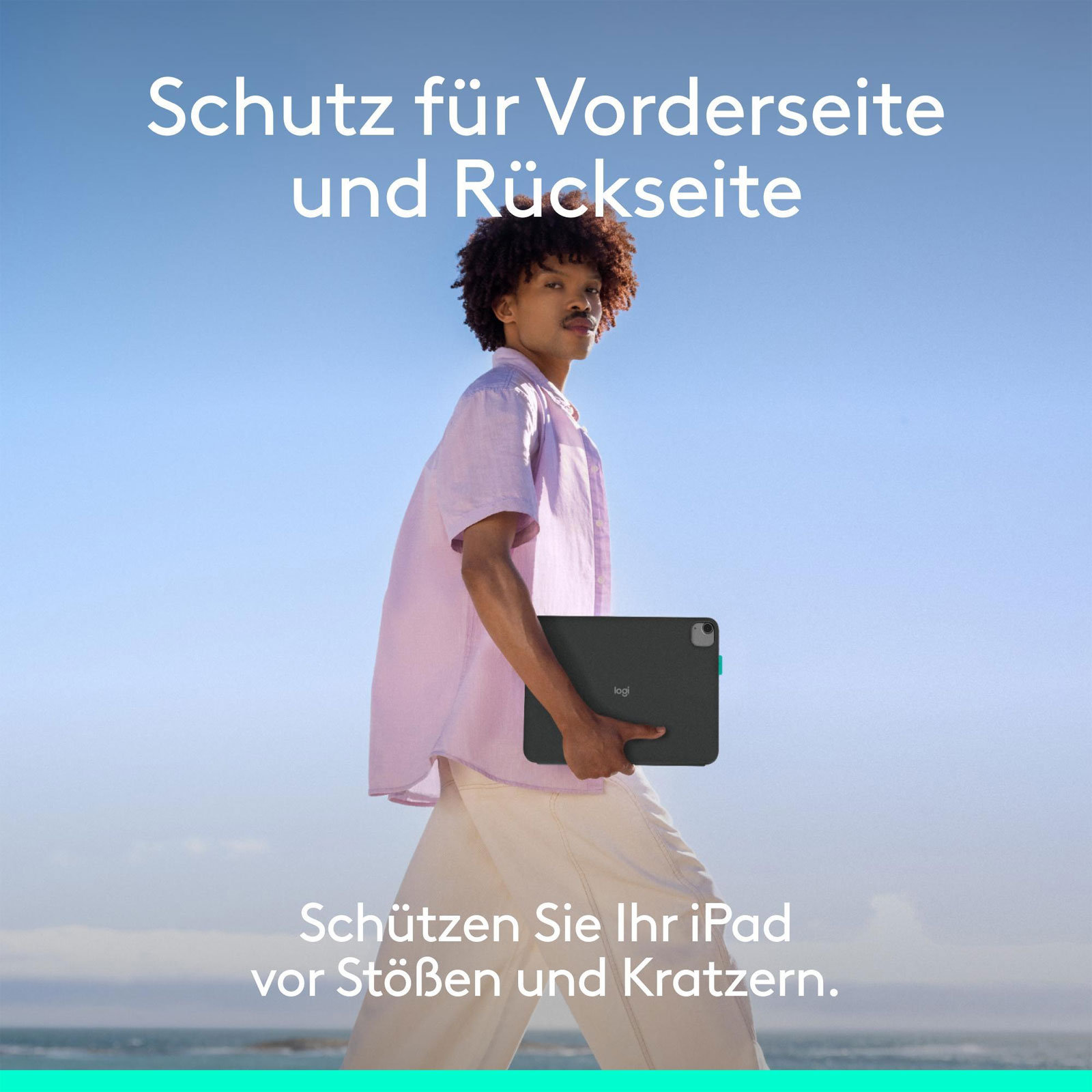 Logitech Folio Touch, graphite, für iPad Pro &; iPad Air 11 Zoll Tablet-Tastatur