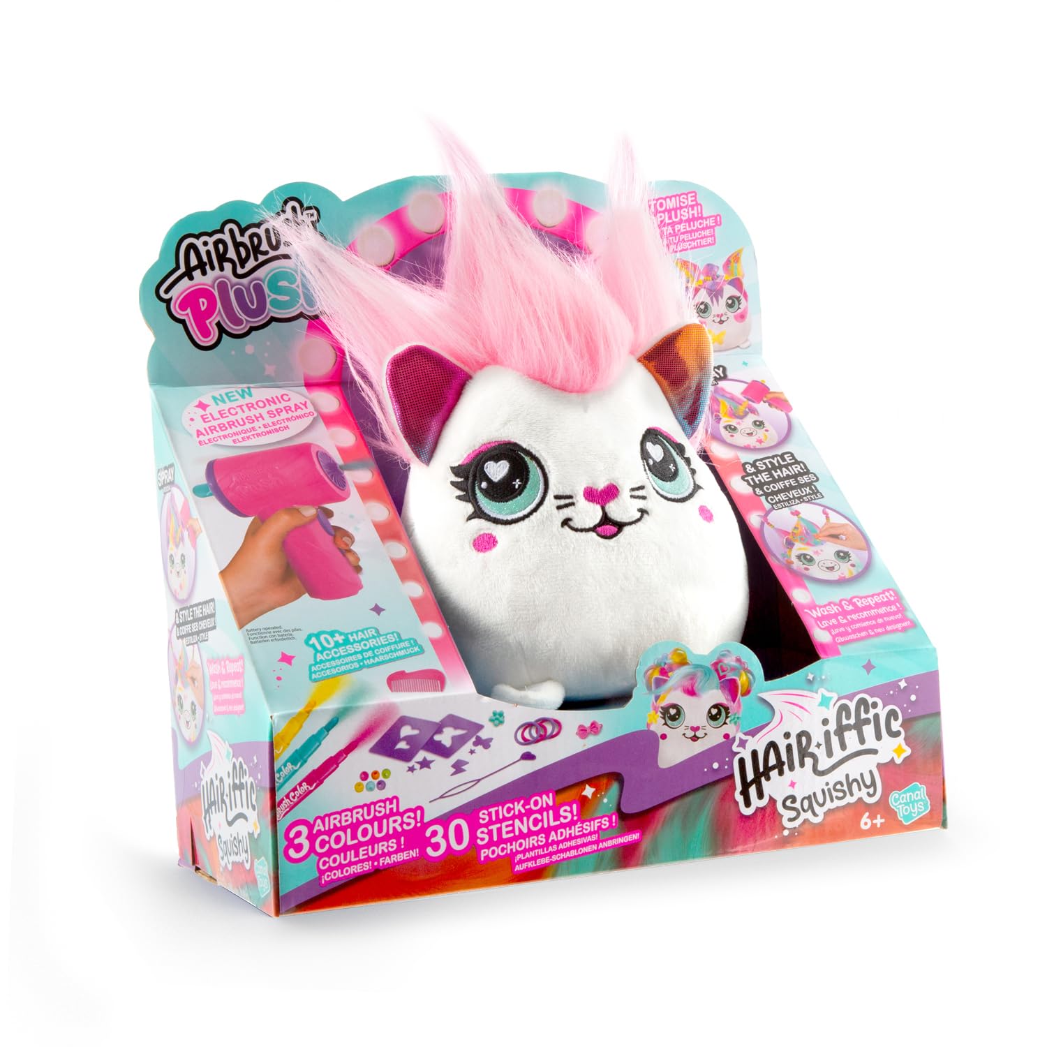 Canal Toys - Airbrush Plush - Hair'iffic Kuscheltier zum Stylen & Dekorieren
