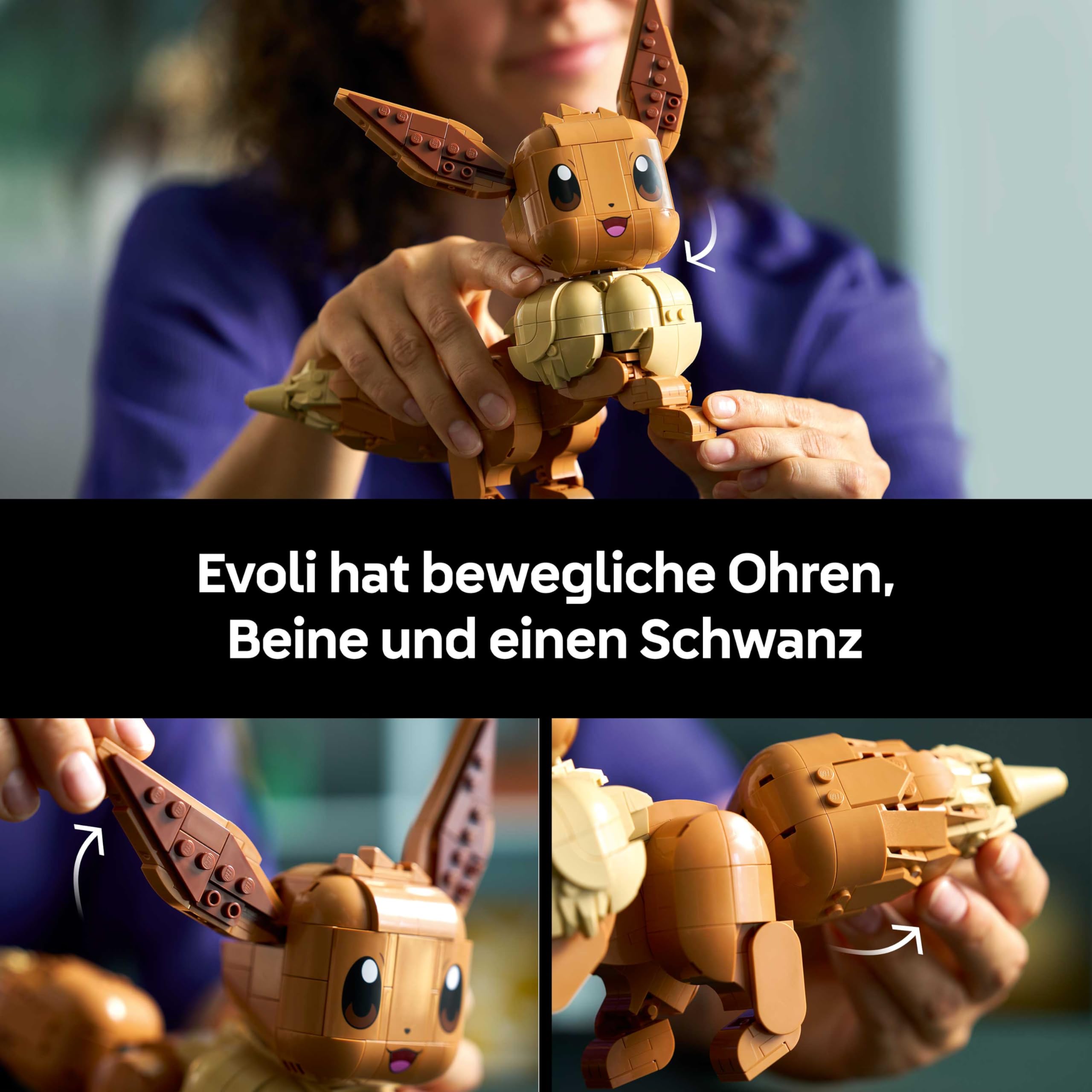 LEGO Pokémon Evoli Figur - Bauset für Erwachsene, 72151