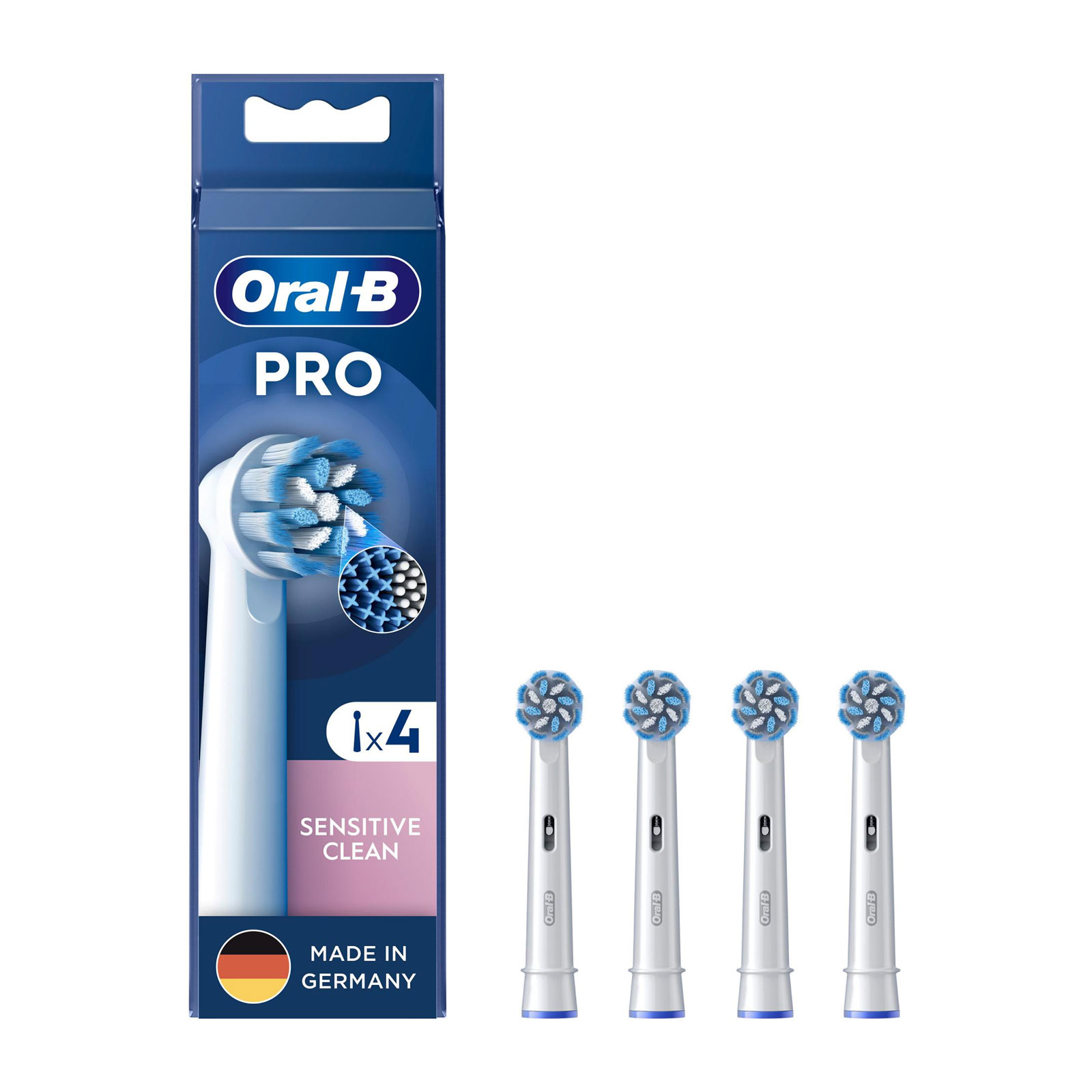 Oral-B Aufsteckbürsten Pro Sensitive Clean, 4 Stück