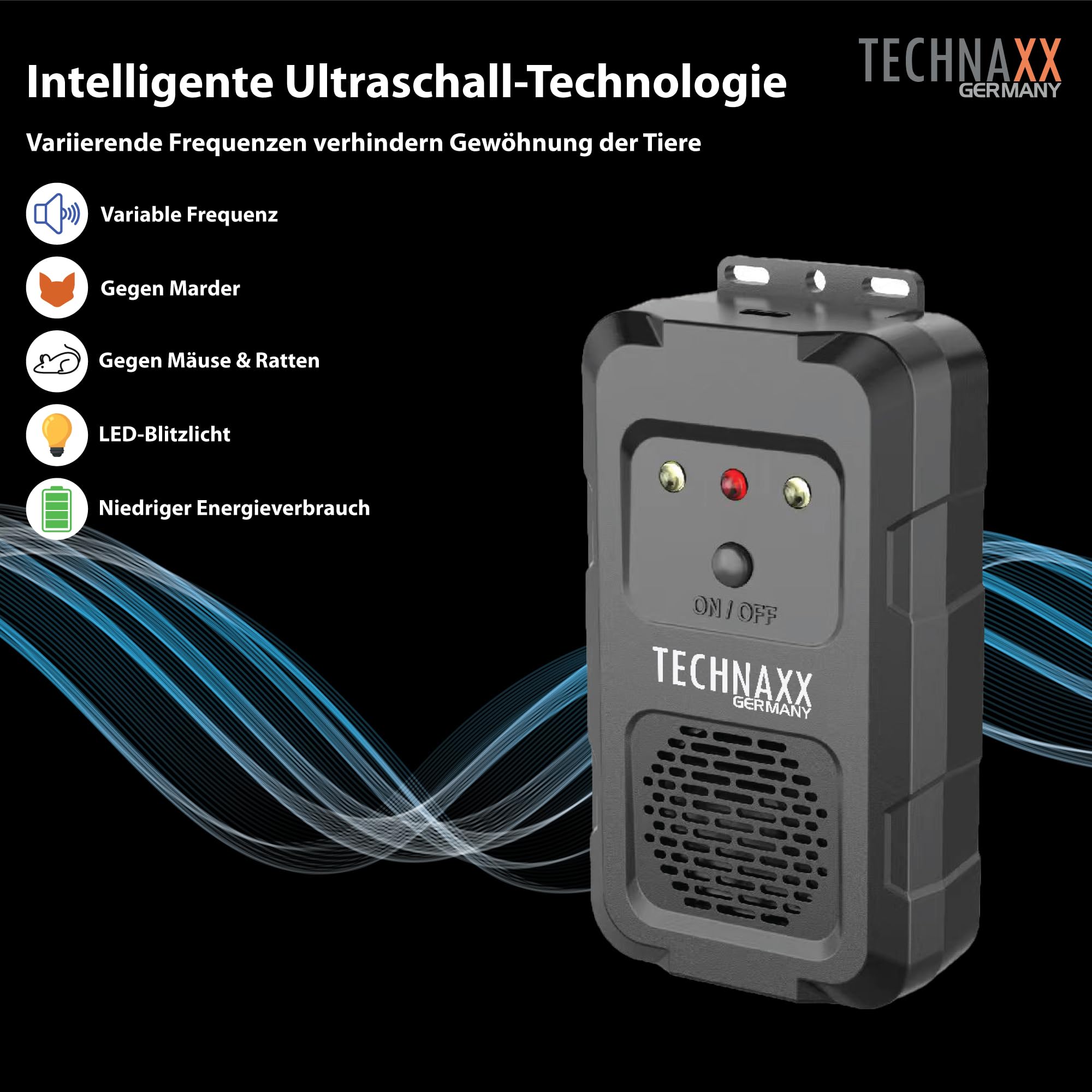 TECHNAXX Marderschreck TX-368 Installationszubehör