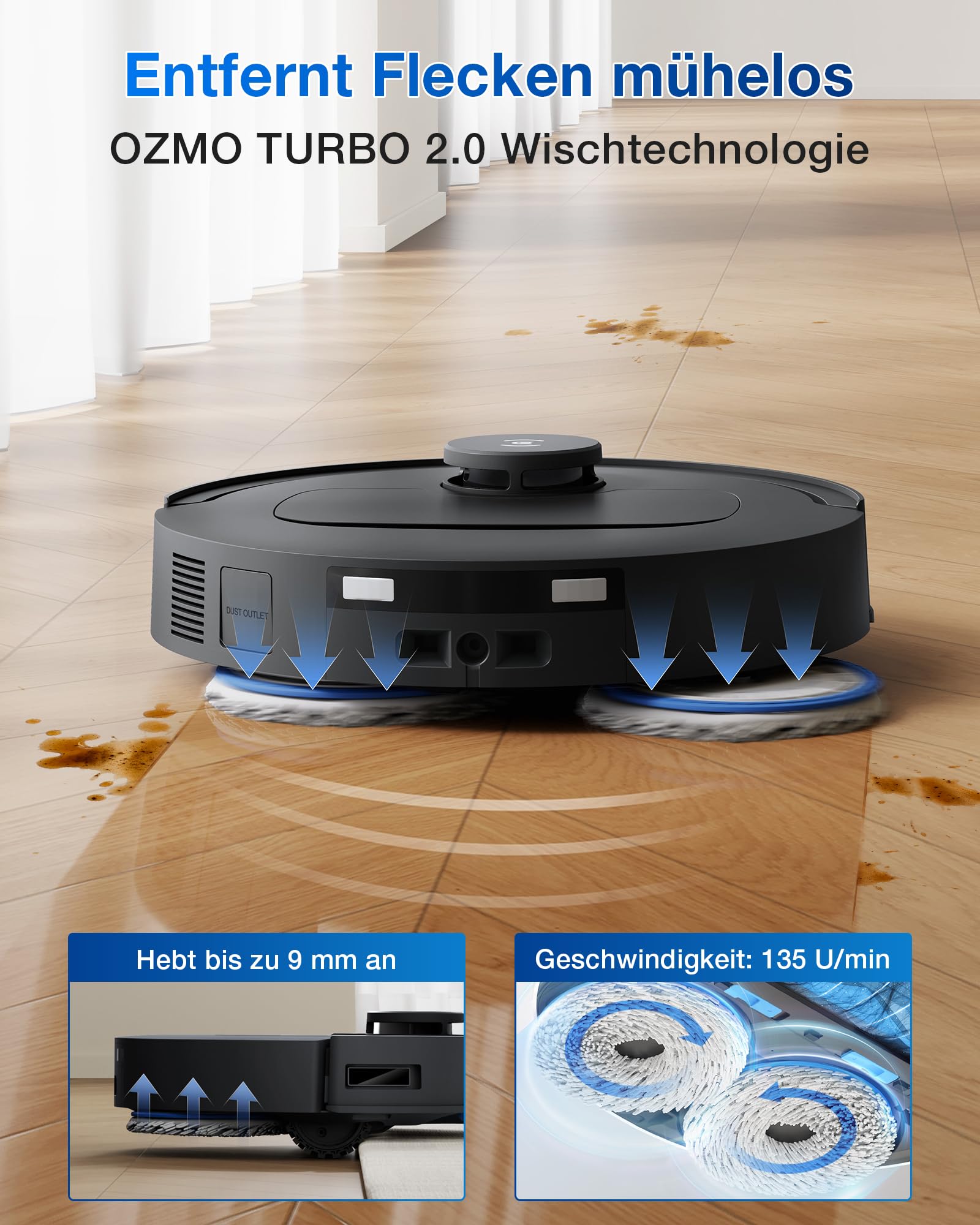 ECOVACS DEEBOT T30C Omni Gen2, Saugroboter mit Wischfunktion