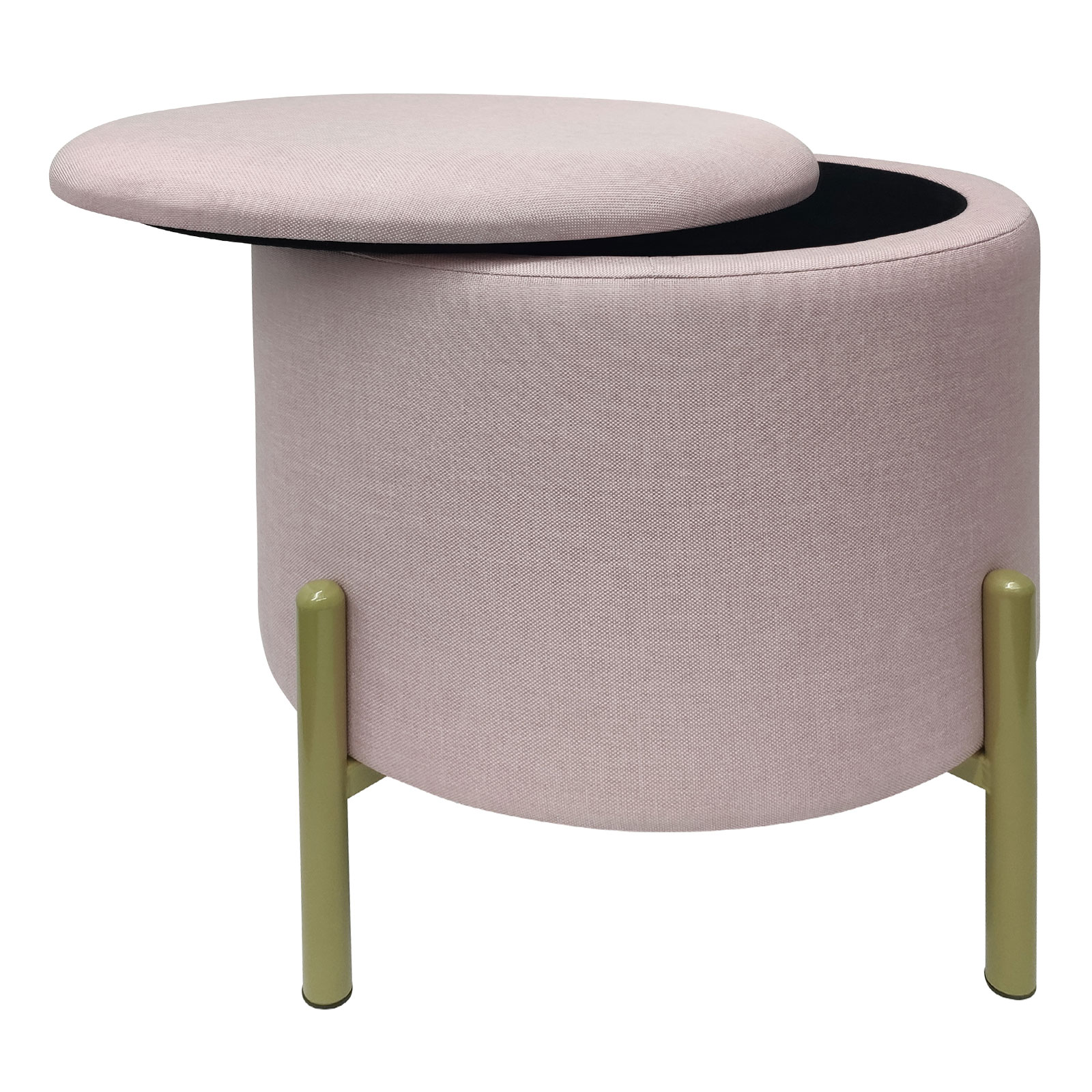 Echtwerk Sitzhocker EW-RH-0431B Logan mit Stauraum